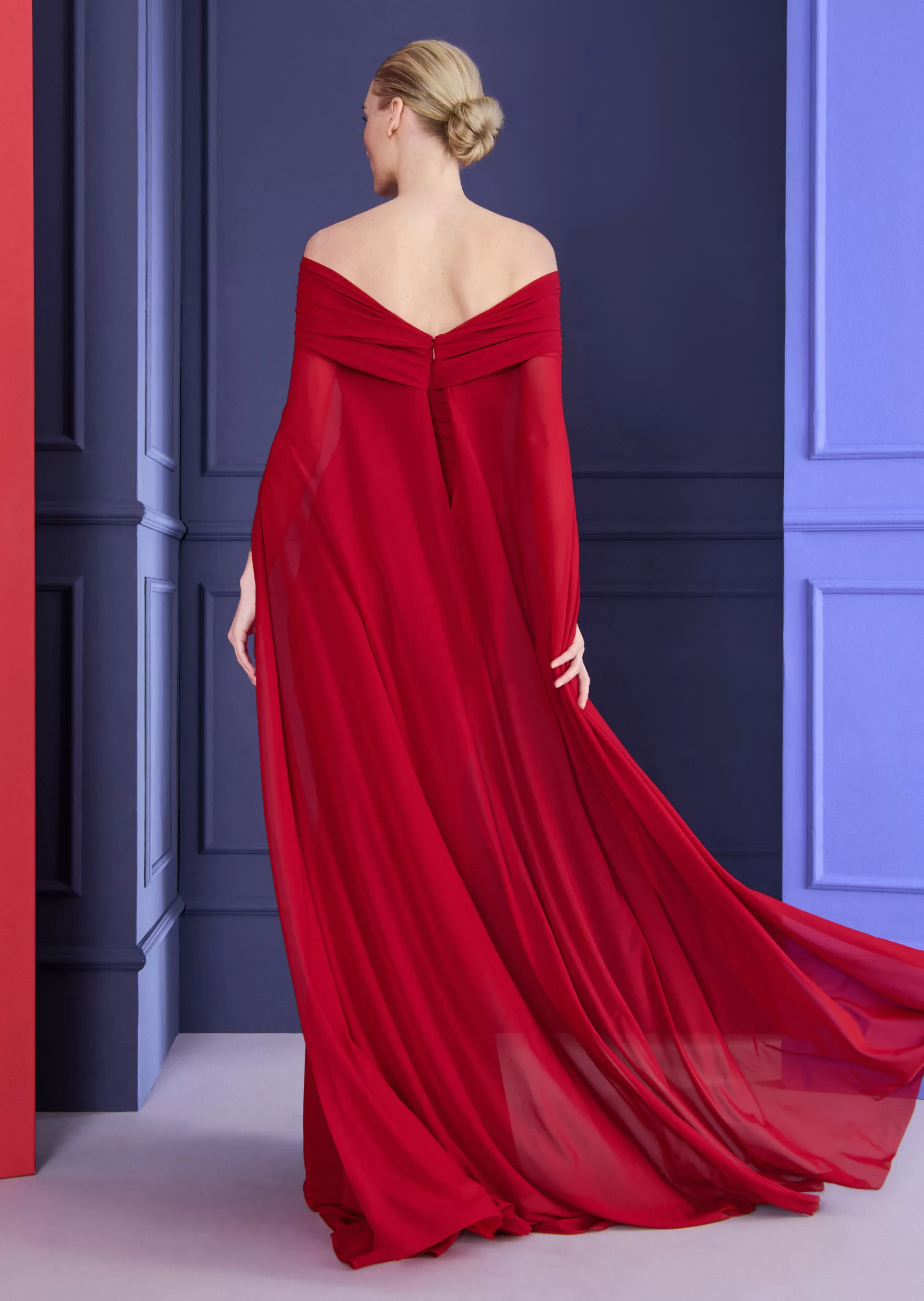 Outlet Talbot Runhof Abendkleid Bortolo4 Scarletrot
