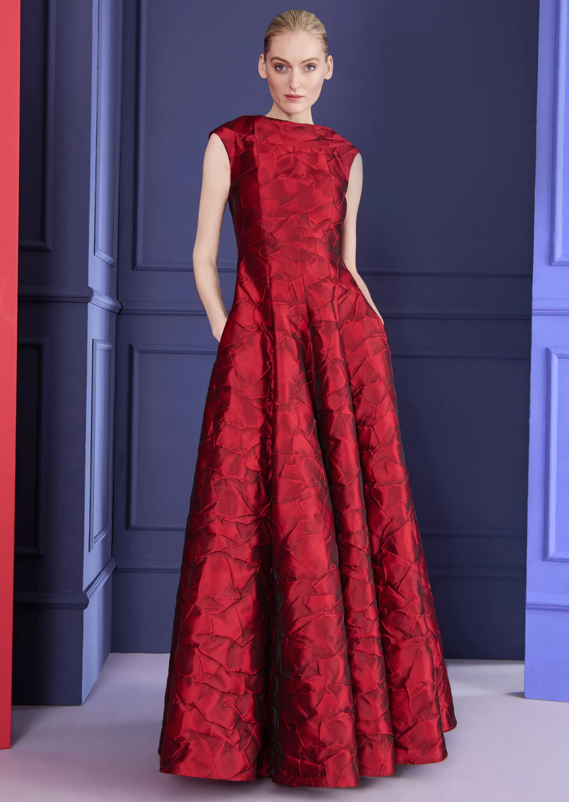 Sale Talbot Runhof Abendkleid Covana3 Scarletrot