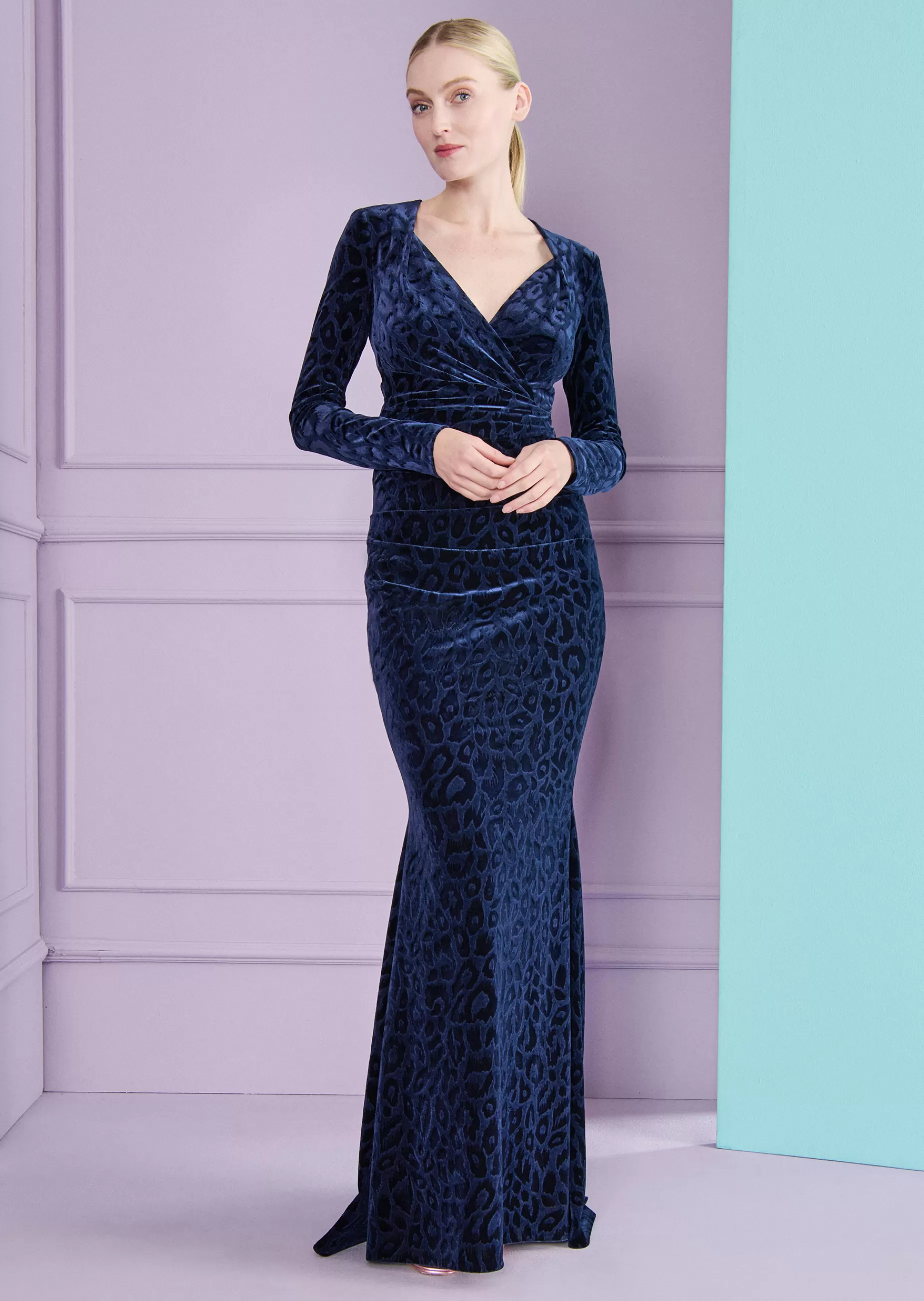Fashion Talbot Runhof Abendkleid Holger3 Nachtblau