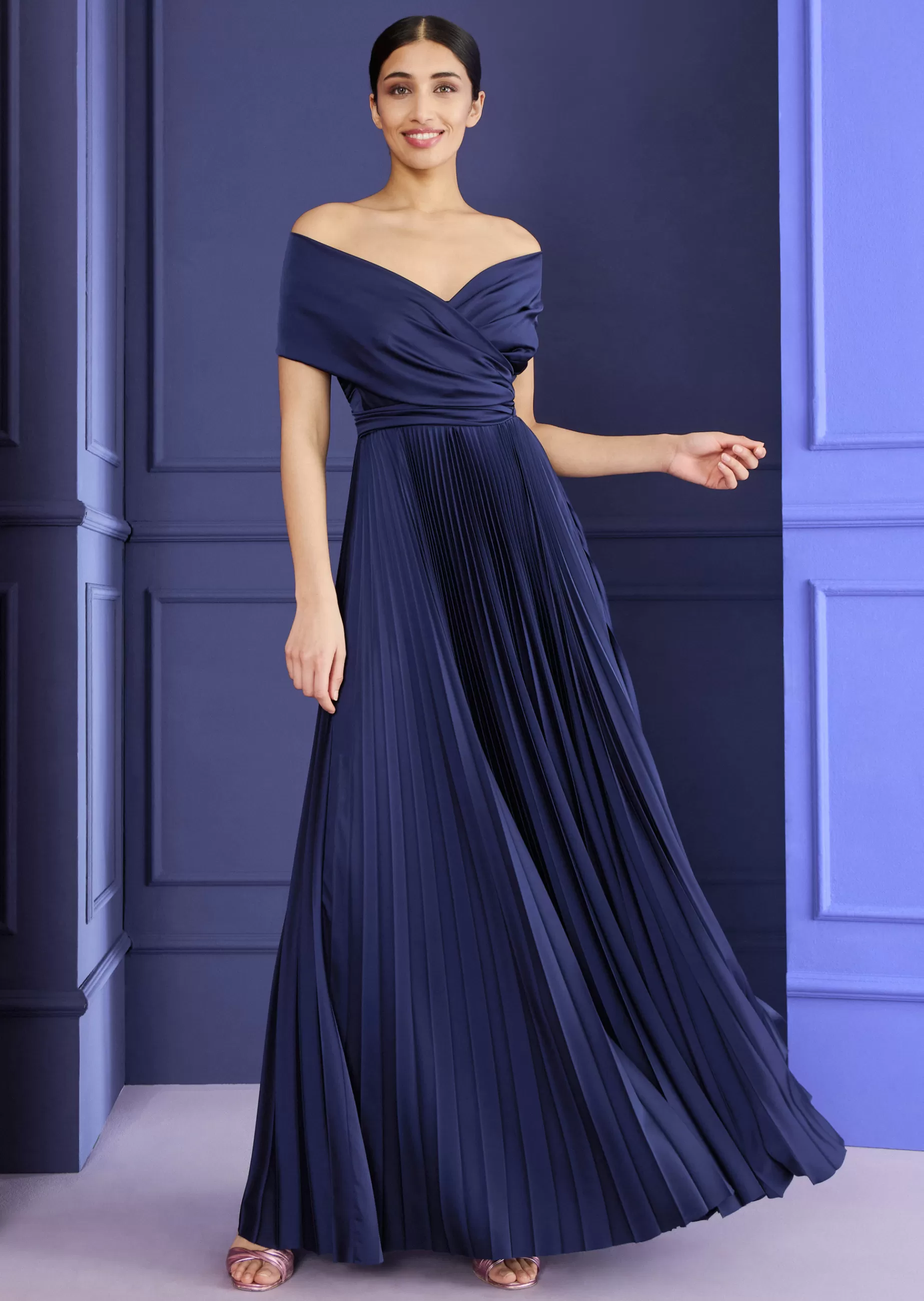 Store Talbot Runhof Abendkleid Konfuzius3 Marineblau