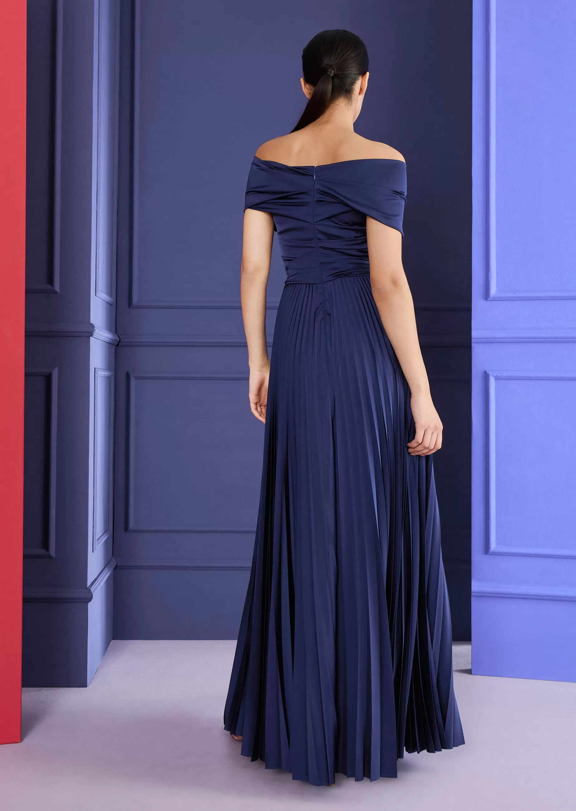 Store Talbot Runhof Abendkleid Konfuzius3 Marineblau