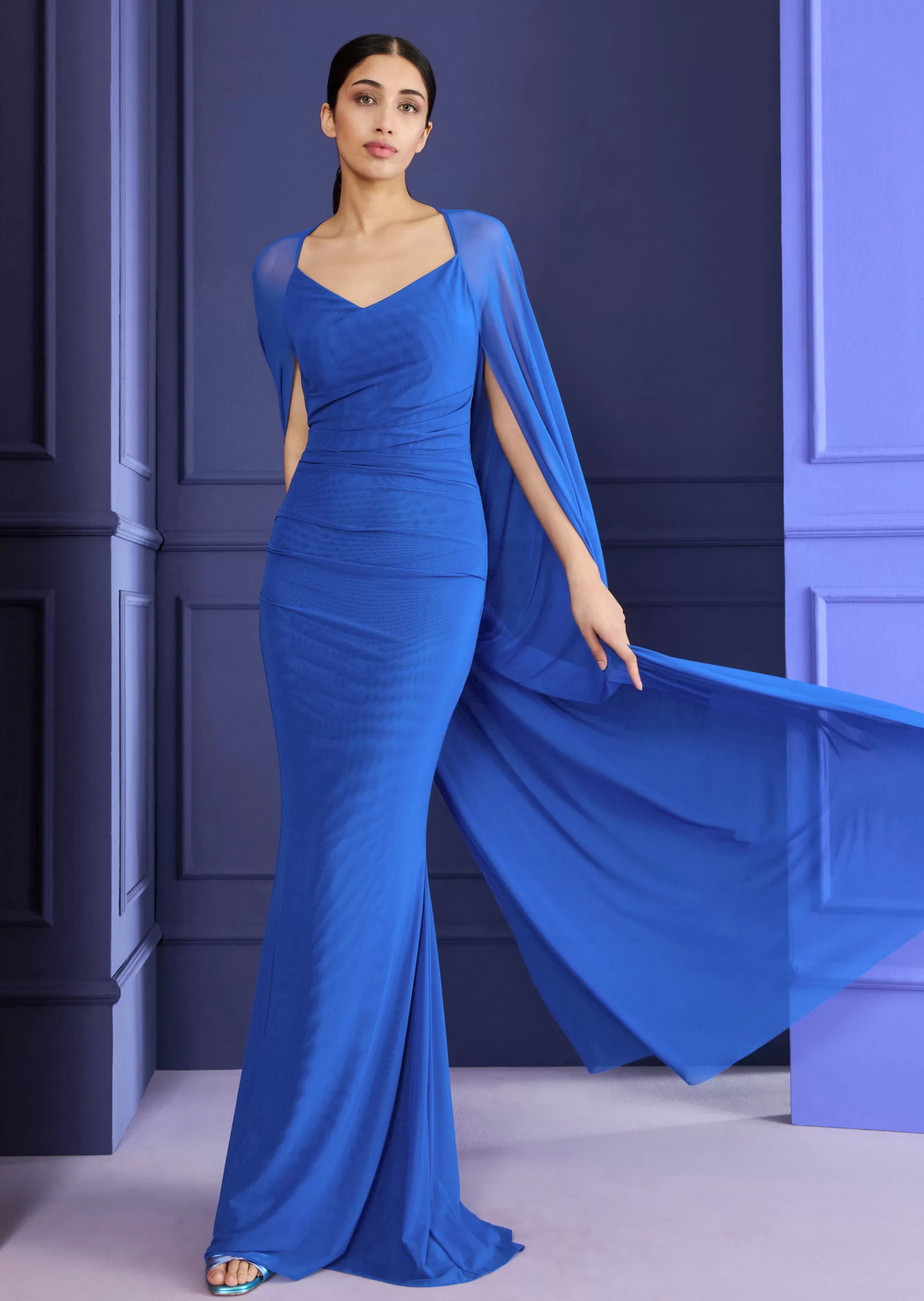 Shop Talbot Runhof Abendkleid Mobile1 Royalblau