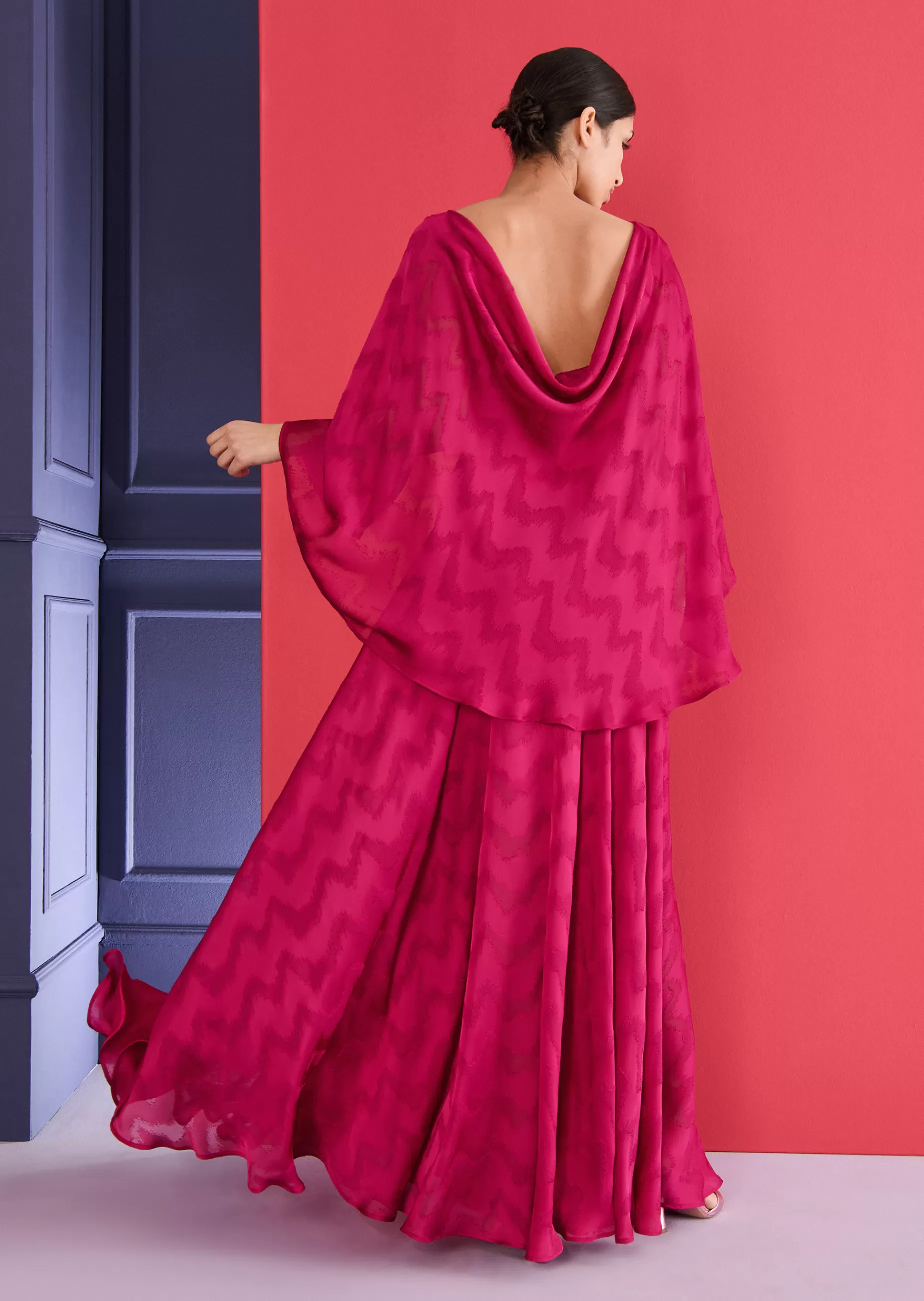 Store Talbot Runhof Abendkleid Molara1 Fuchsiapink