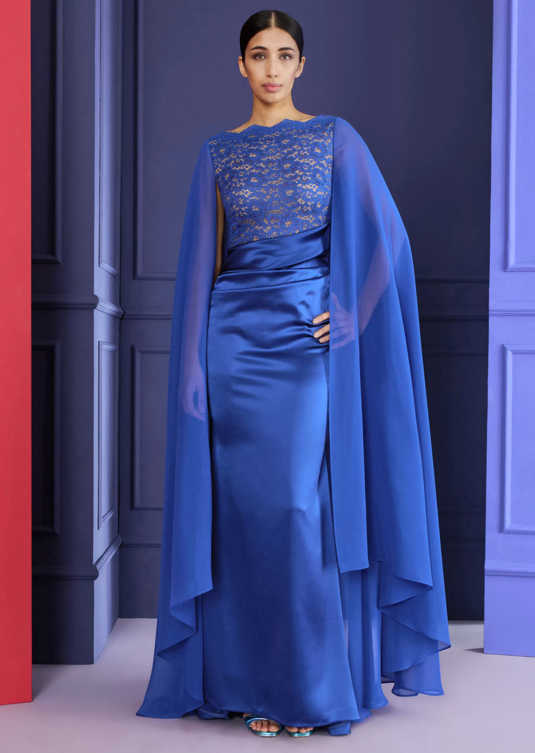 Sale Talbot Runhof Abendkleid Monelia1 Enzianblau