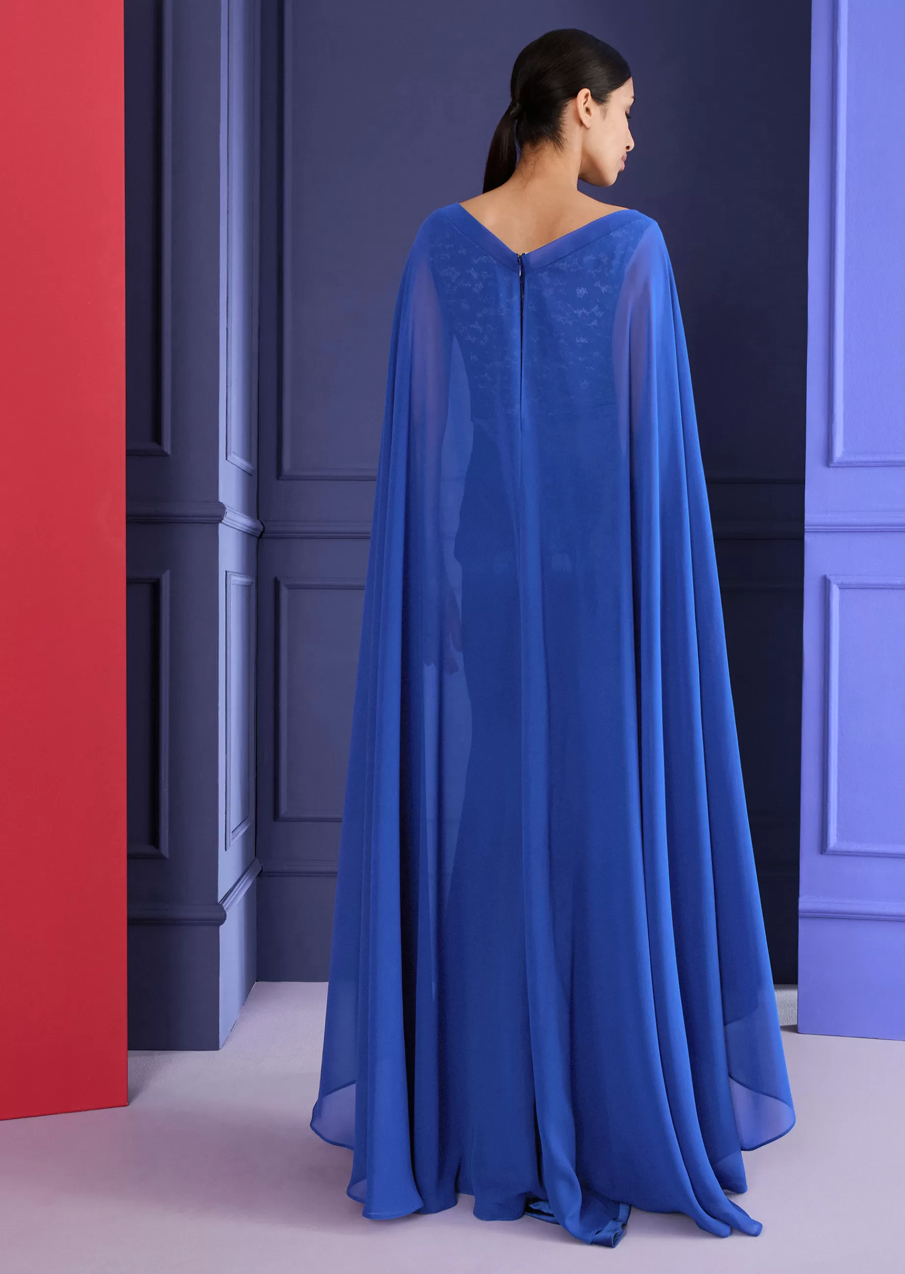 Sale Talbot Runhof Abendkleid Monelia1 Enzianblau