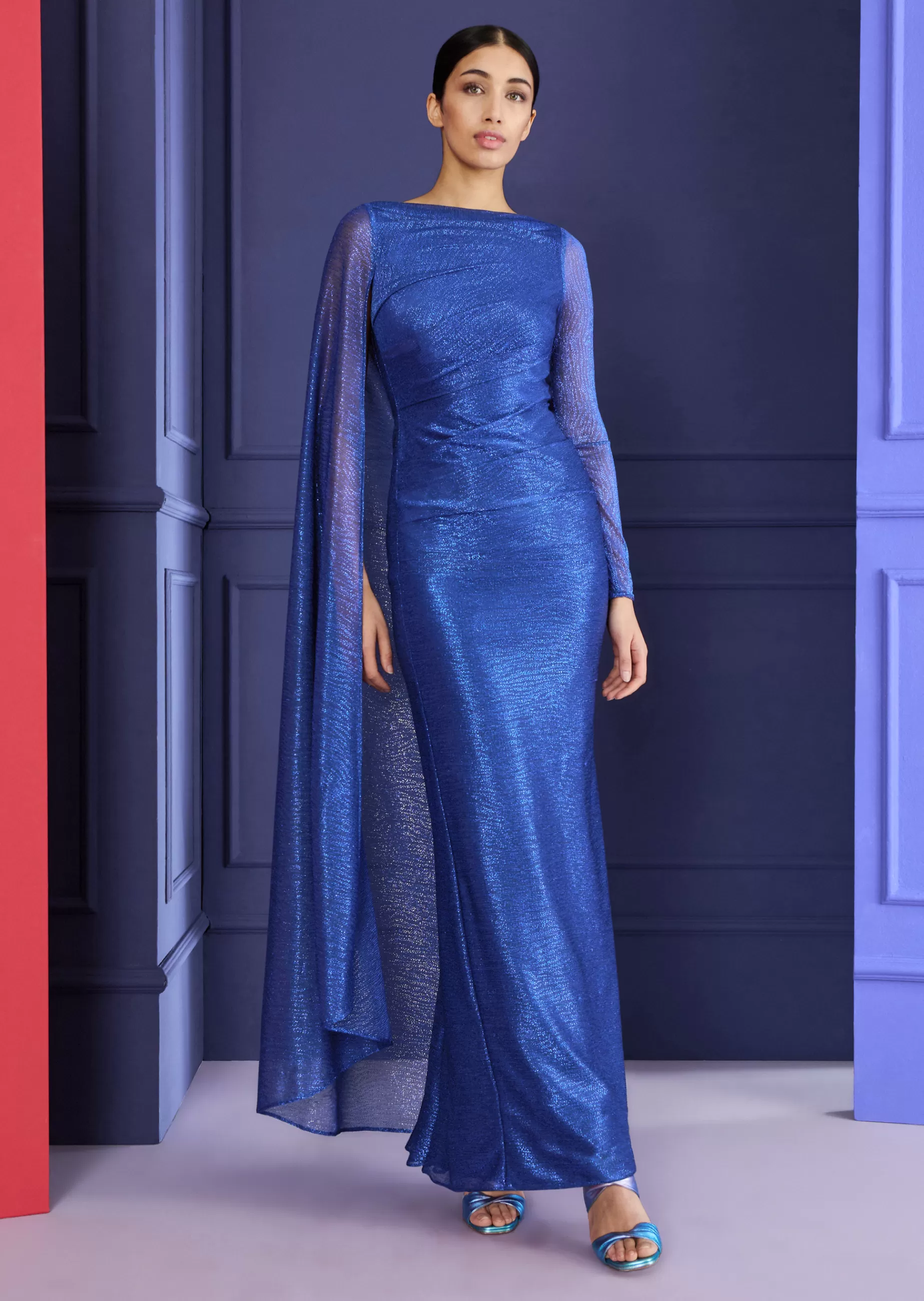 Store Talbot Runhof Abendkleid Mousse1 Electricblue