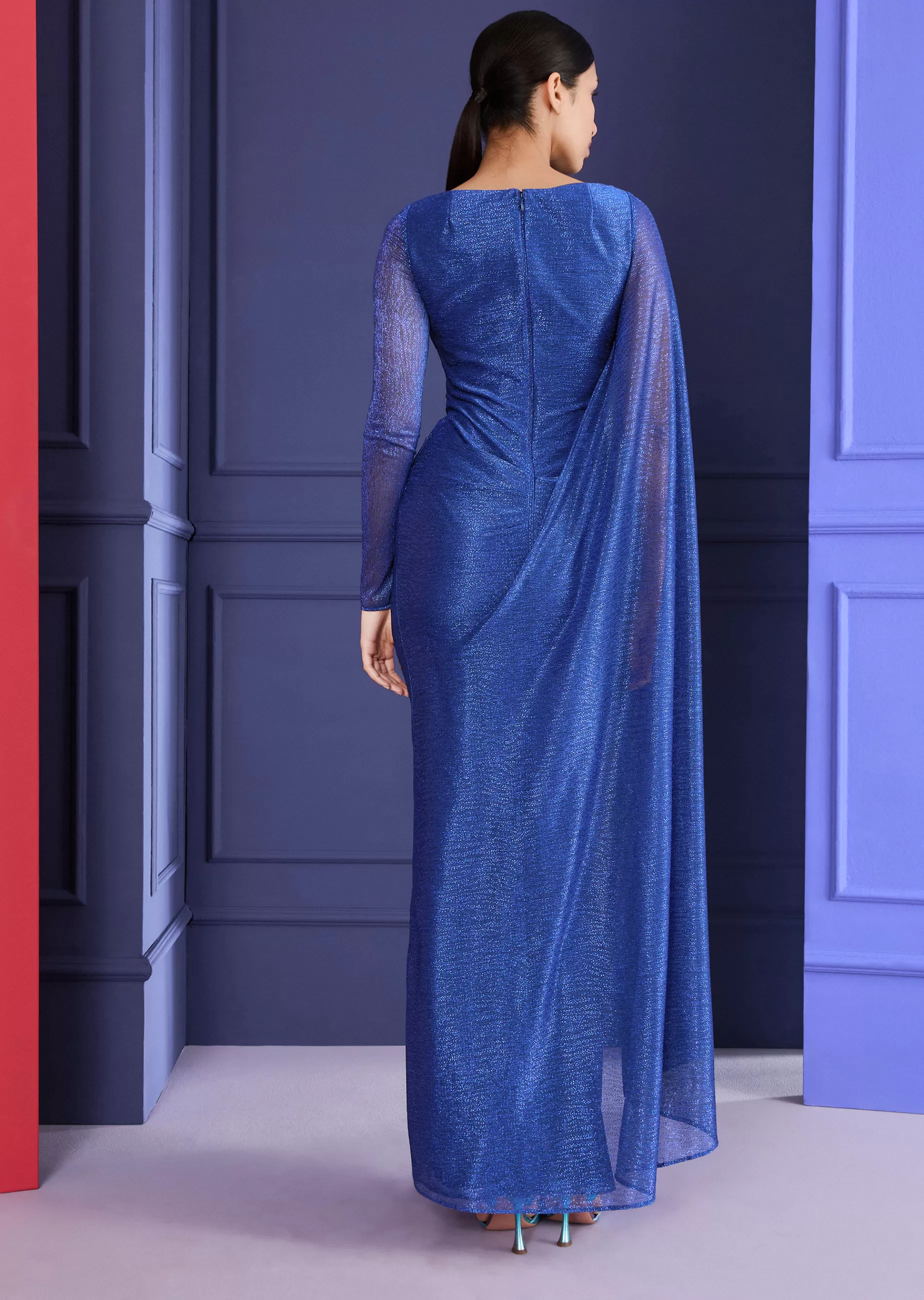 Store Talbot Runhof Abendkleid Mousse1 Electricblue