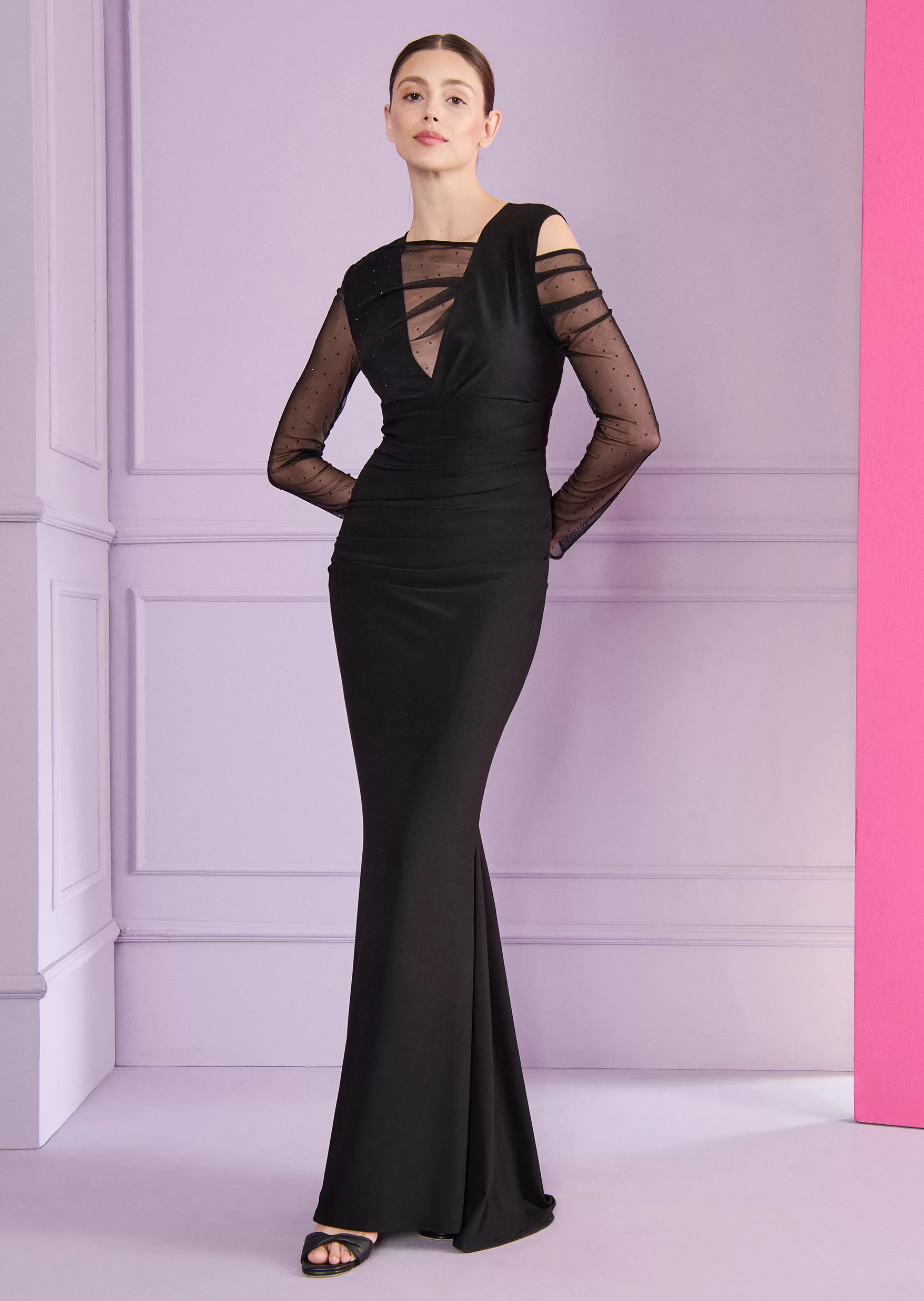 New Talbot Runhof Abendkleid Novia1 Schwarz