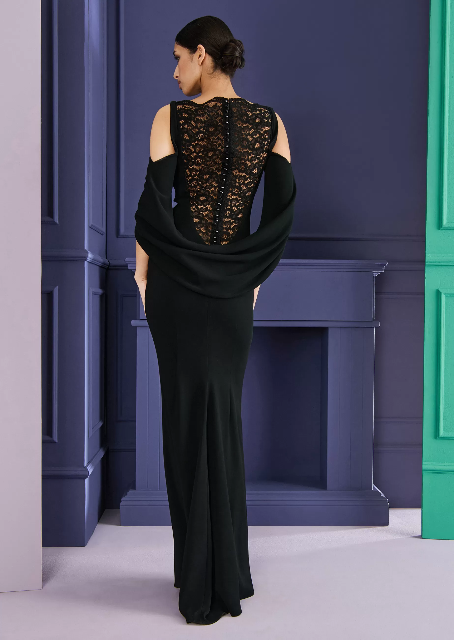 Clearance Talbot Runhof Abendkleid Ponceau13 Schwarz