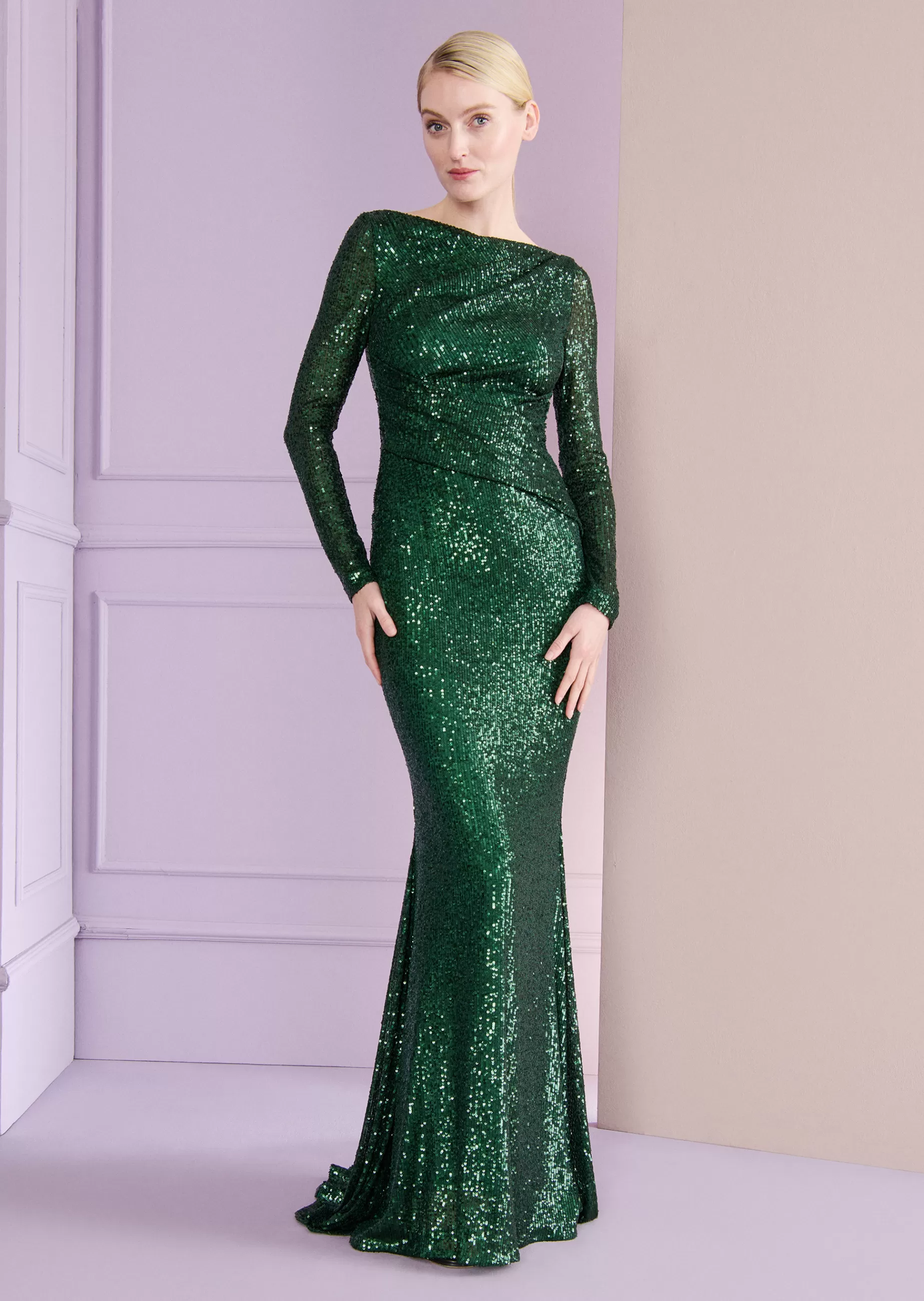 Cheap Talbot Runhof Abendkleid Tolga13 Smaragdgrün