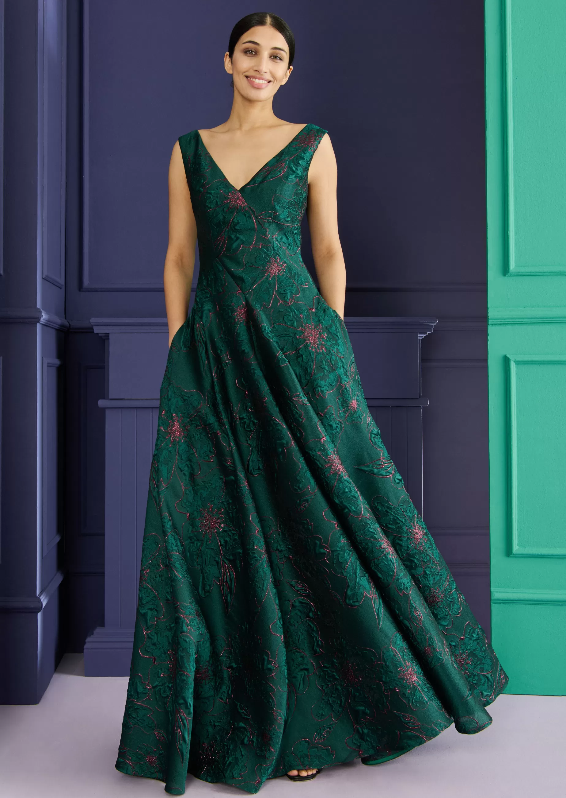 Hot Talbot Runhof Ballkleid Tottori10 Zypressegrün