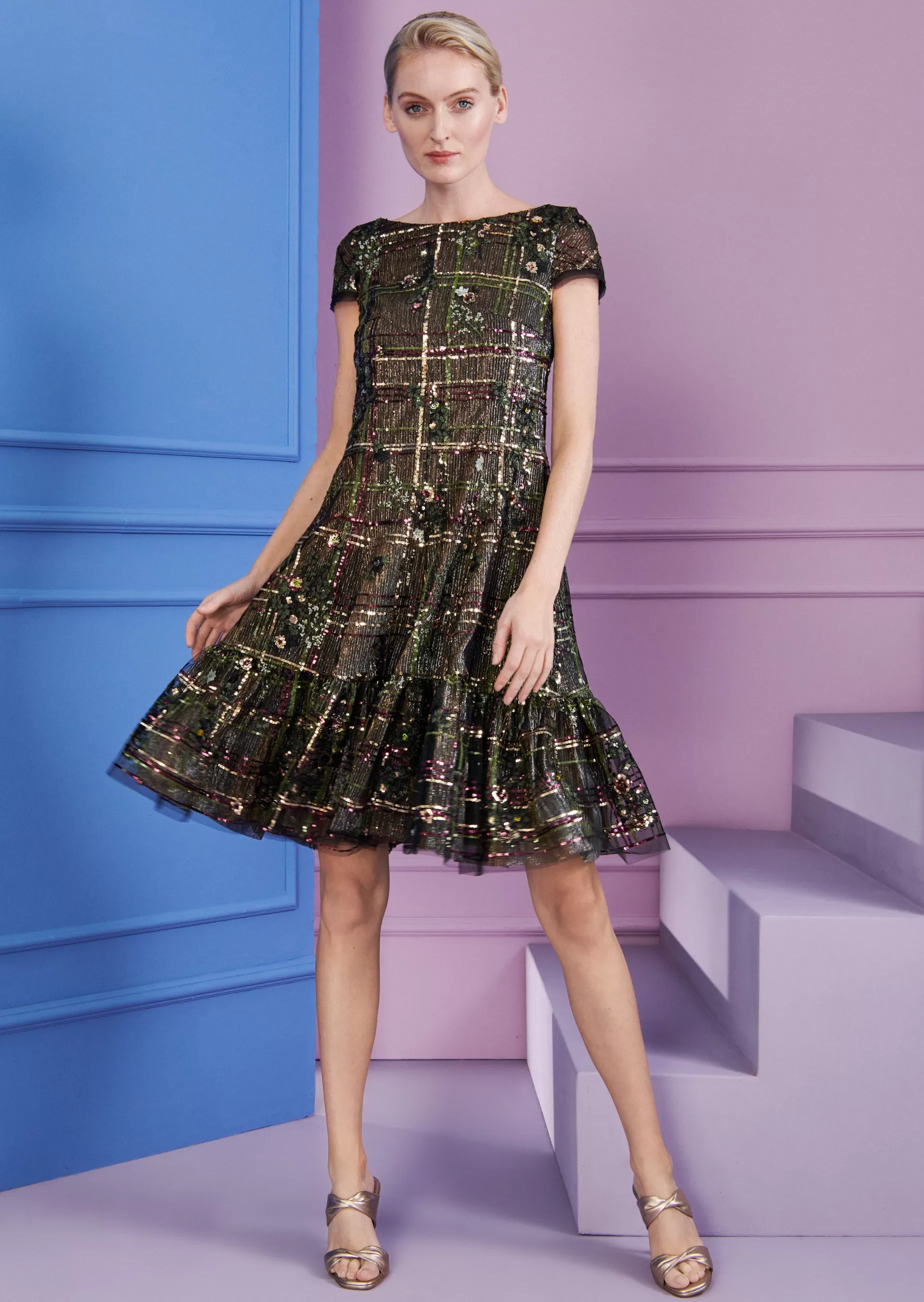 Fashion Talbot Runhof Cocktailkleid Fontelina9 Jägergrün