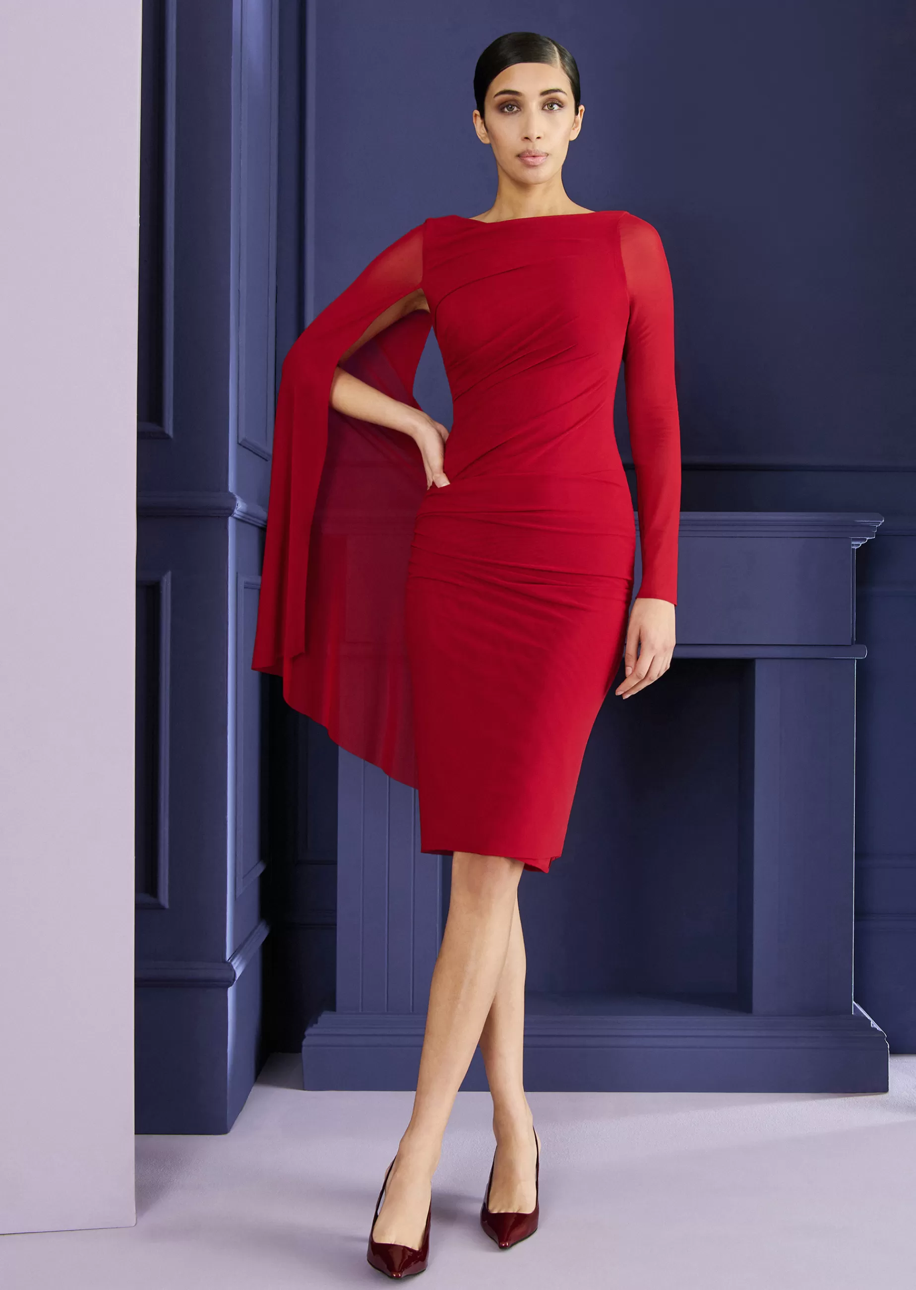 Shop Talbot Runhof Cocktailkleid Mousse2 Scarletrot