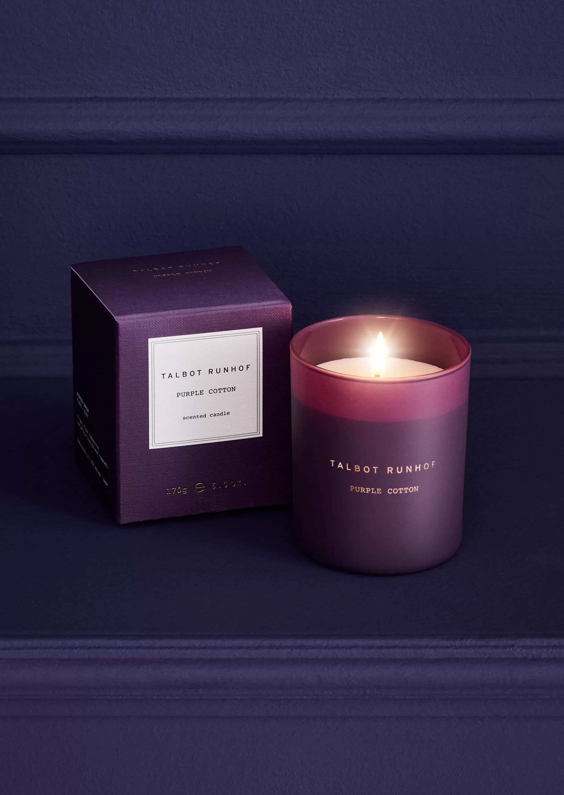 New Talbot Runhof Duftkerze "Purple Cotton"