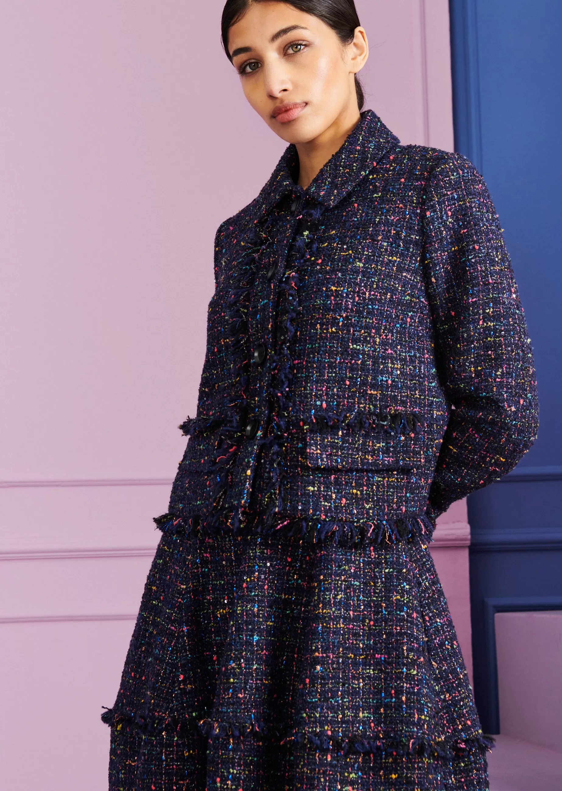 Sale Talbot Runhof Jacke Hulda2 Royalnavyblau