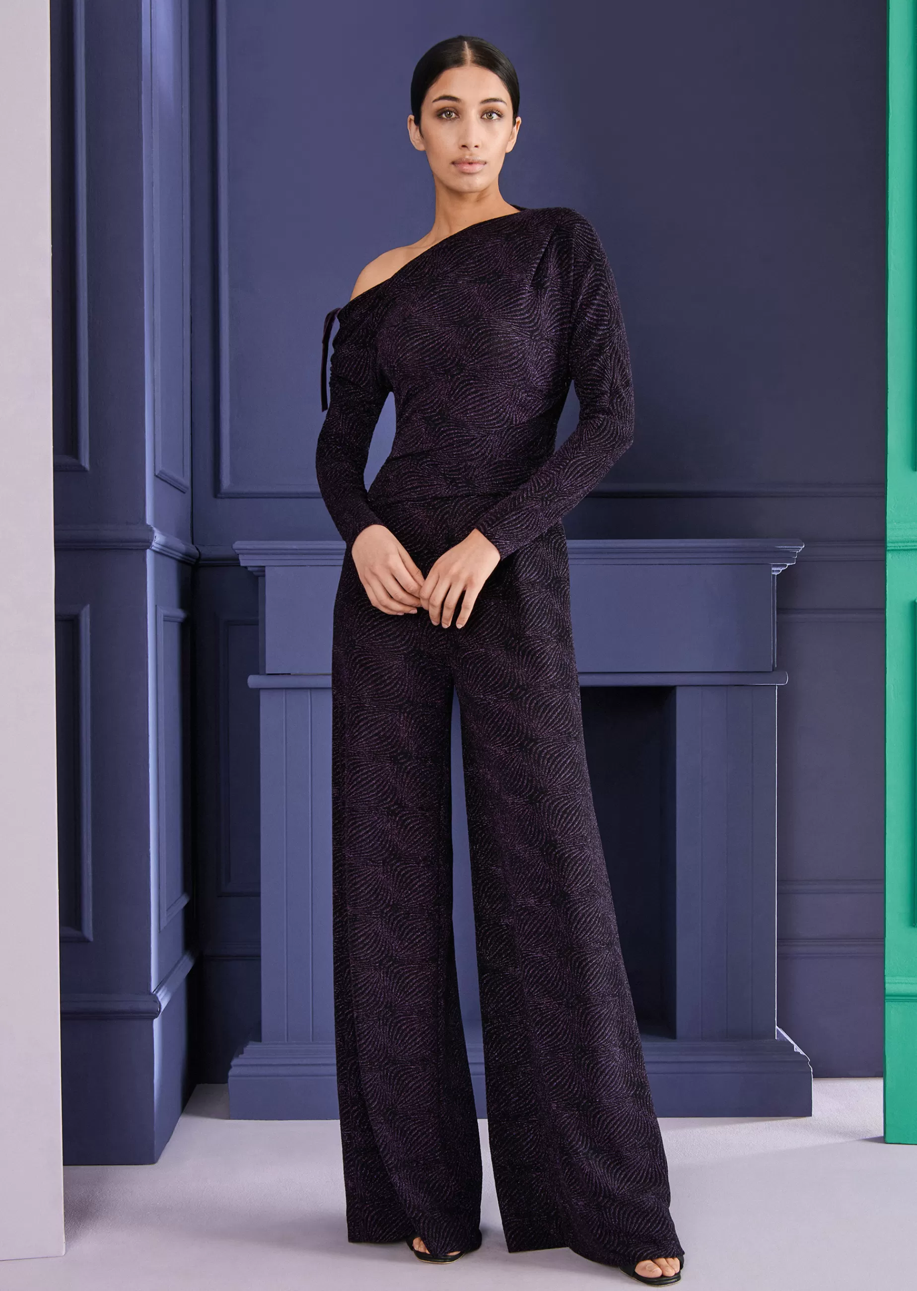Sale Talbot Runhof Jumpsuit Kinga3 Aubergine