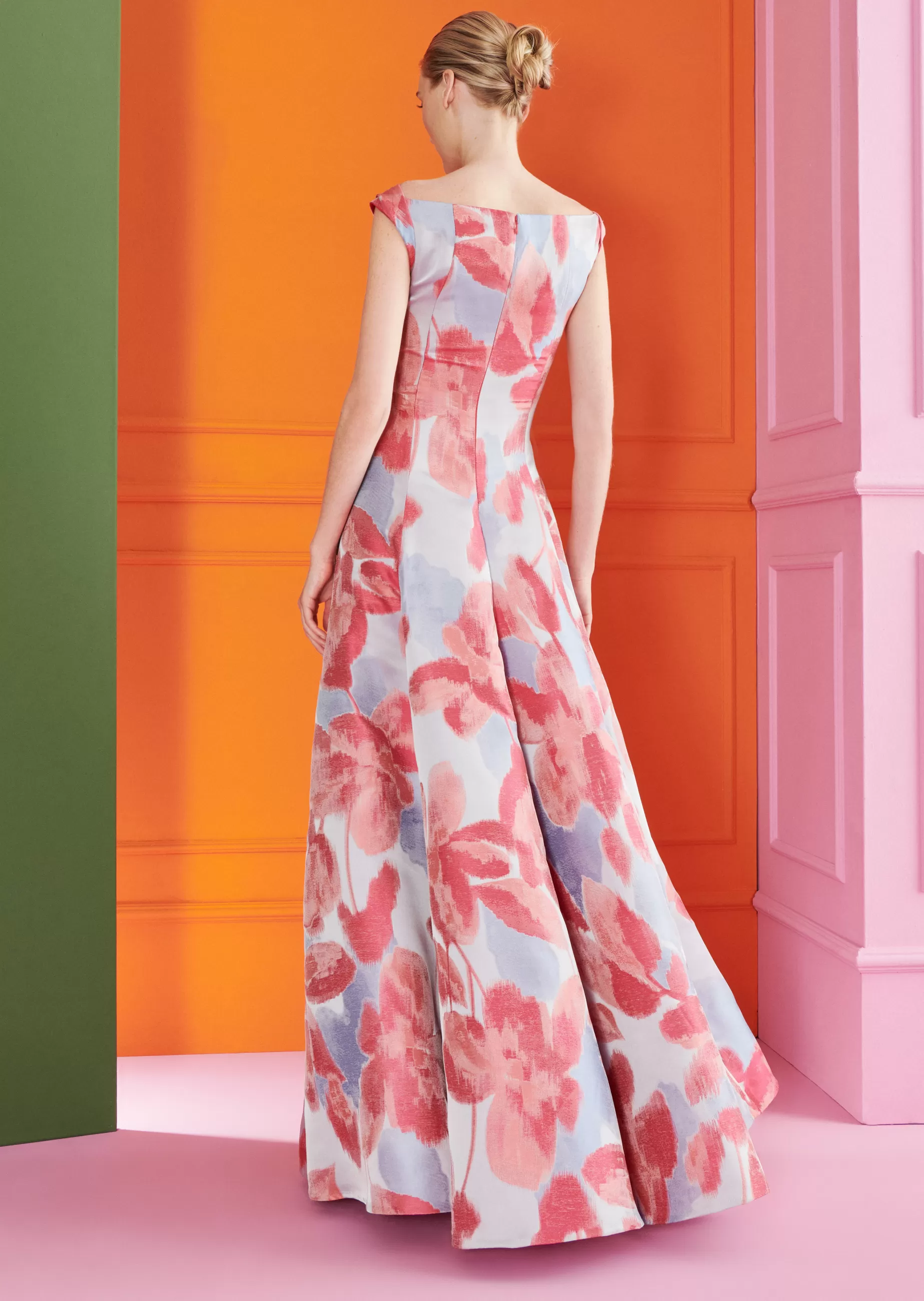 Outlet Talbot Runhof Langes Kleid Kolja4 Azalea