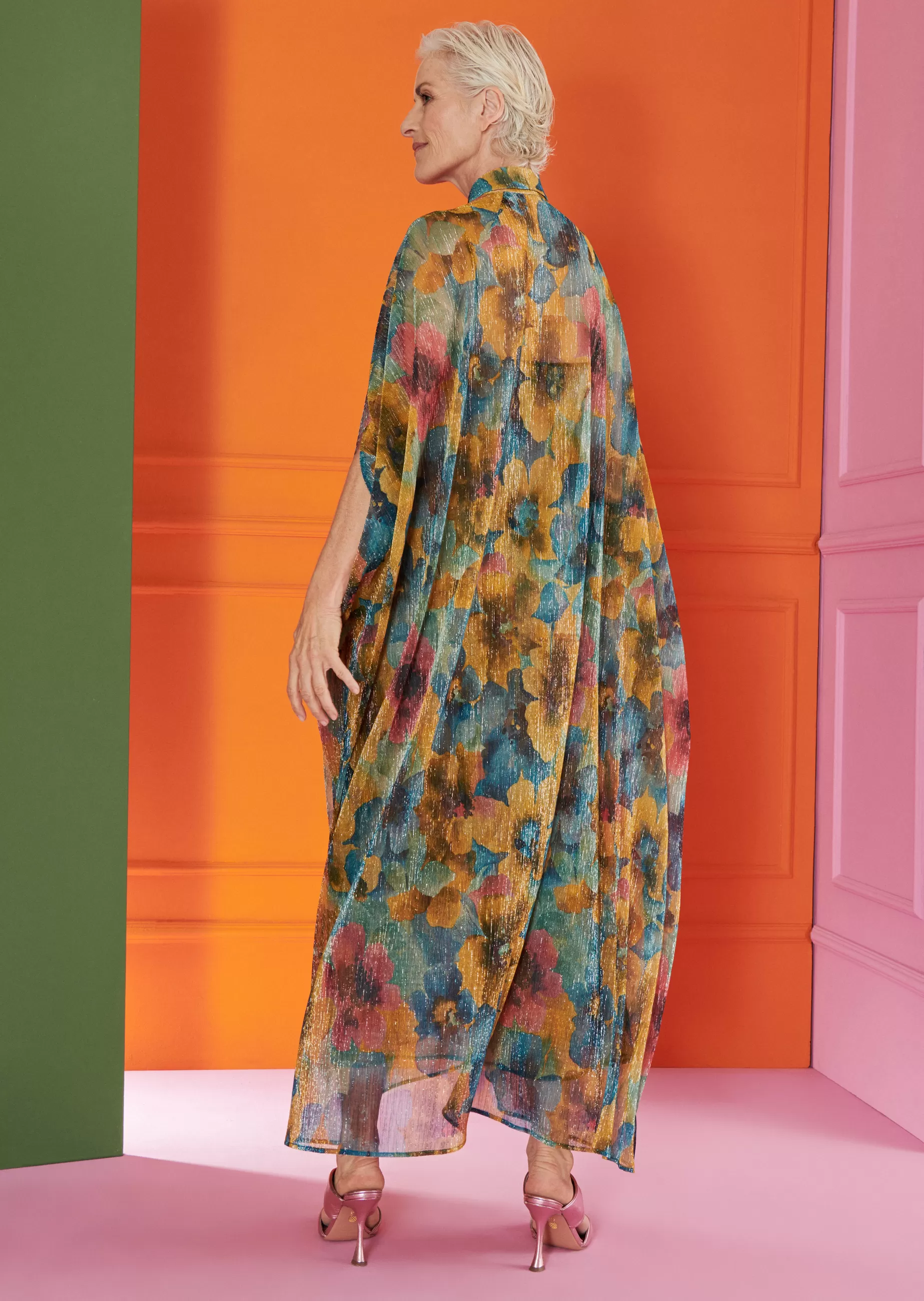 New Talbot Runhof Langes Kleid Locker1 Mimosengelb