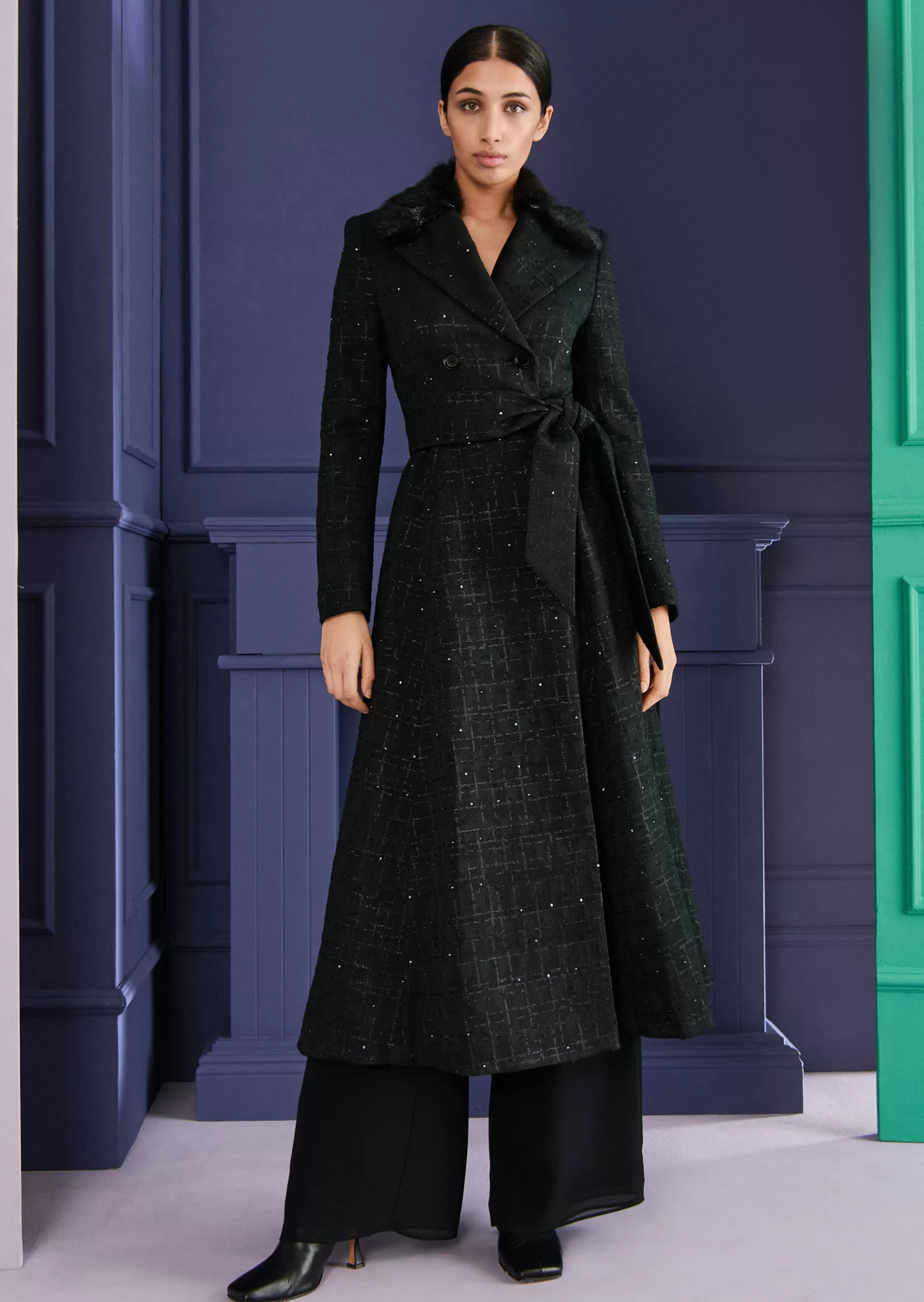 Shop Talbot Runhof Mantel Muna1 Schwarz