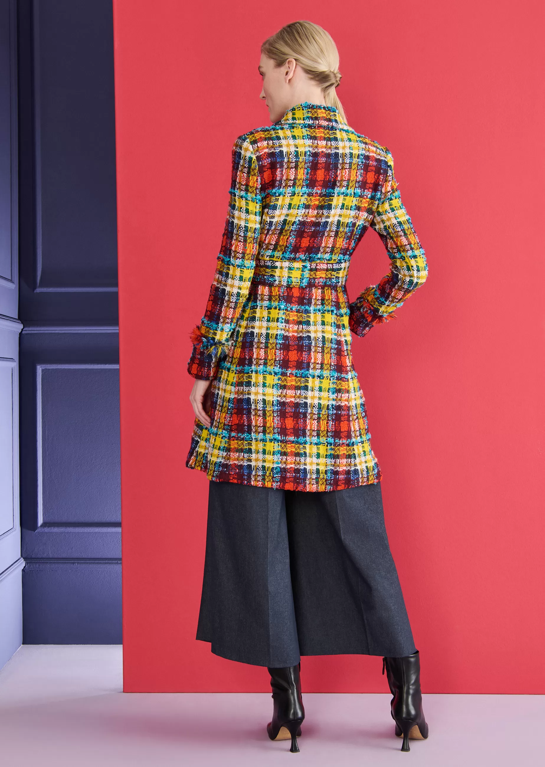 Fashion Talbot Runhof Mantel Murielle1 Terrakottarot