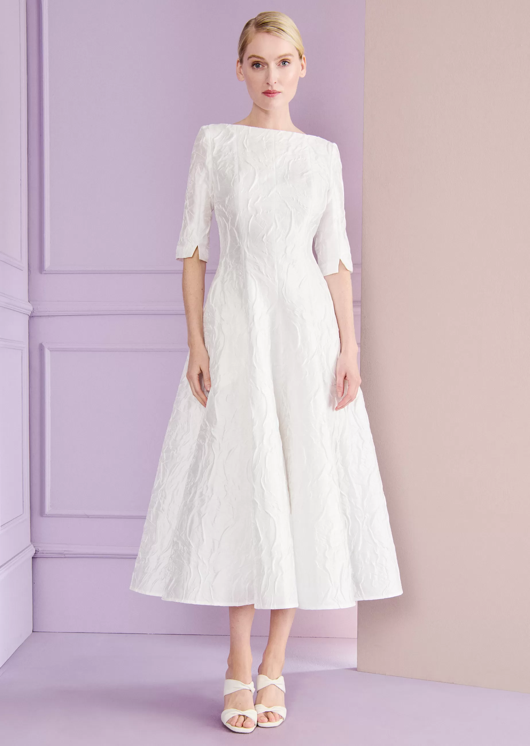 Cheap Talbot Runhof Midikleid Bogna2 Ivoryweiß