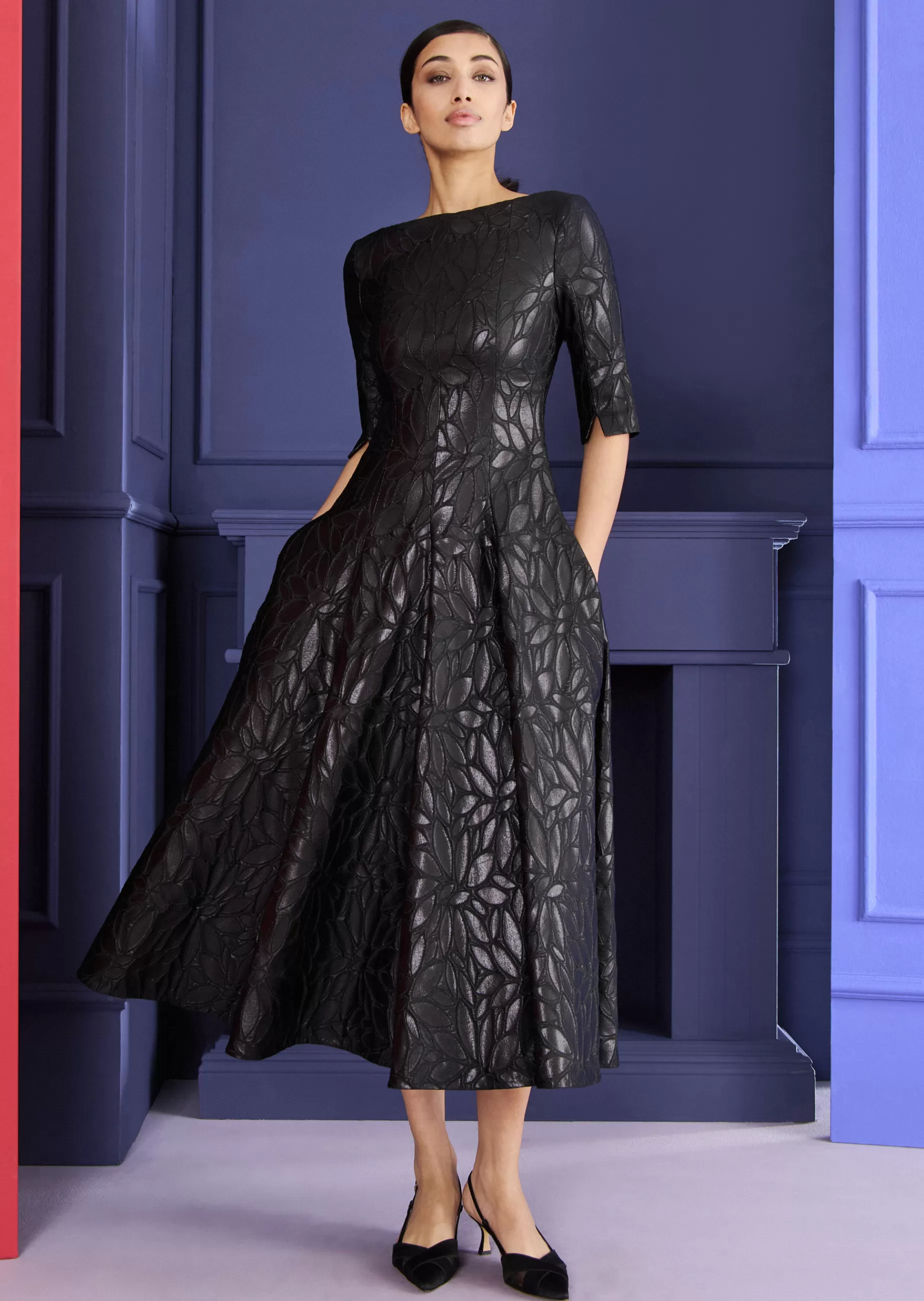 New Talbot Runhof Midikleid Bogna5 Schwarz