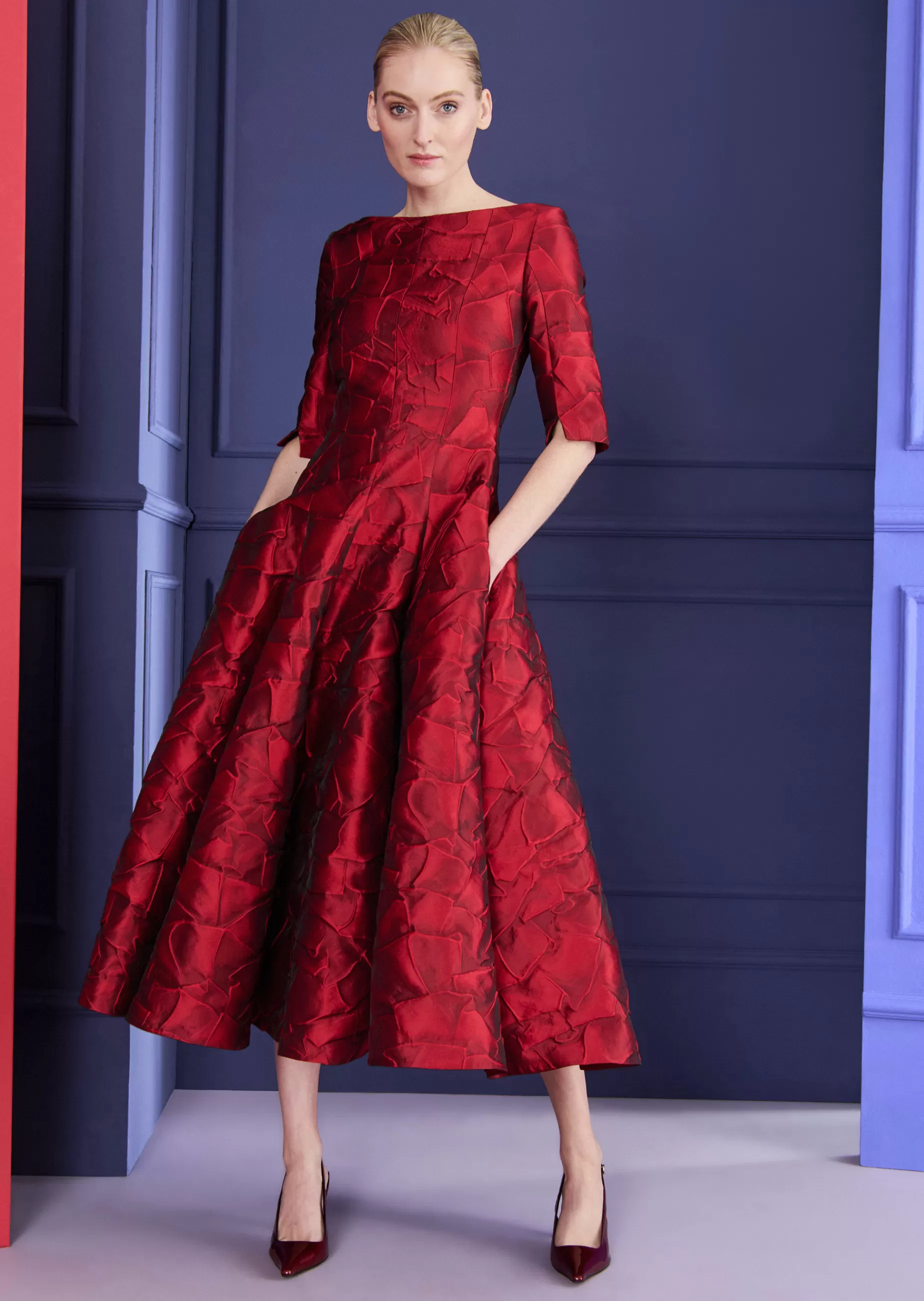 Sale Talbot Runhof Midikleid Bogna5 Scarletrot