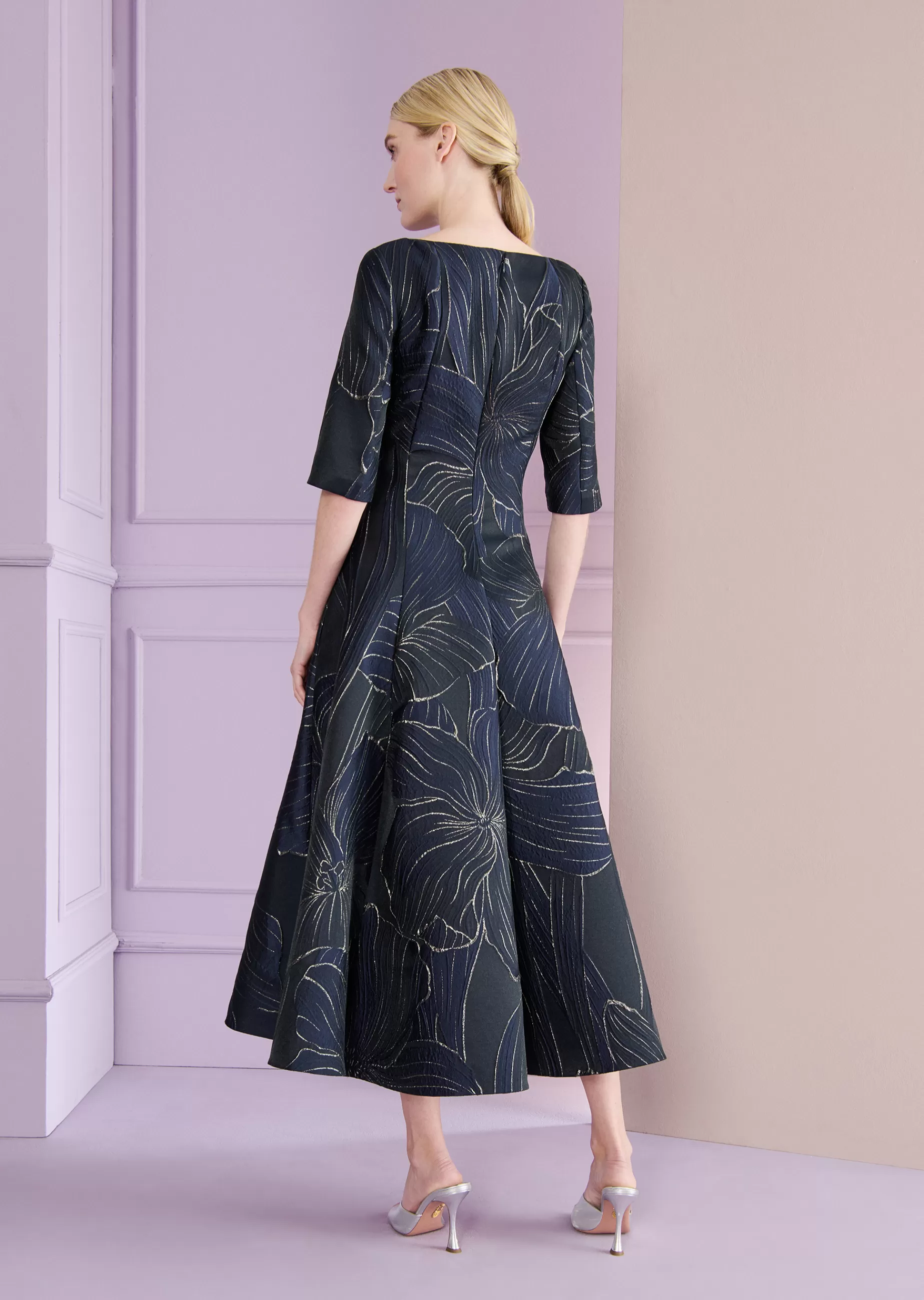 Sale Talbot Runhof Midikleid Bogna5 Royalnavyblau