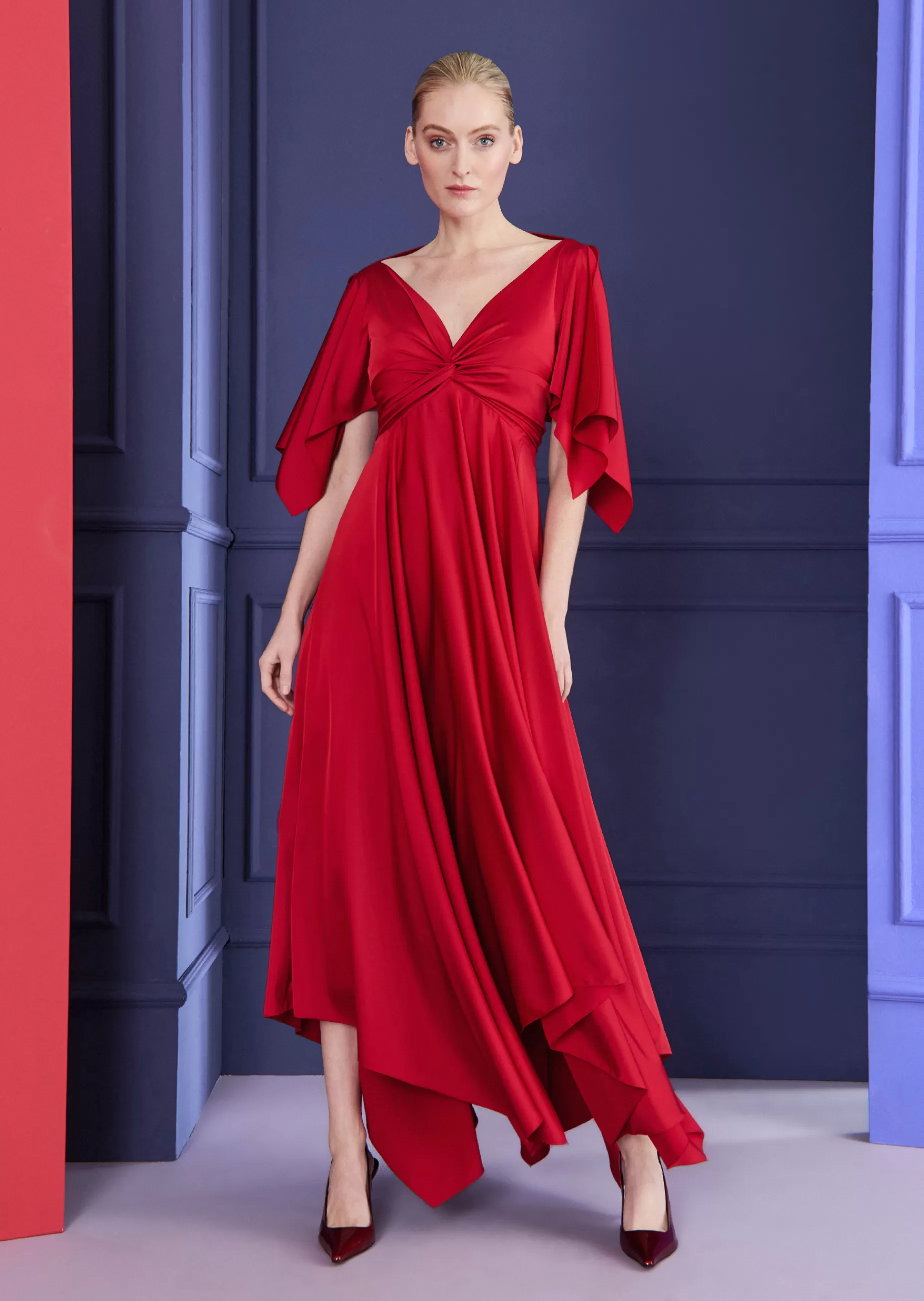 Flash Sale Talbot Runhof Midikleid Coleen5 Scarletrot