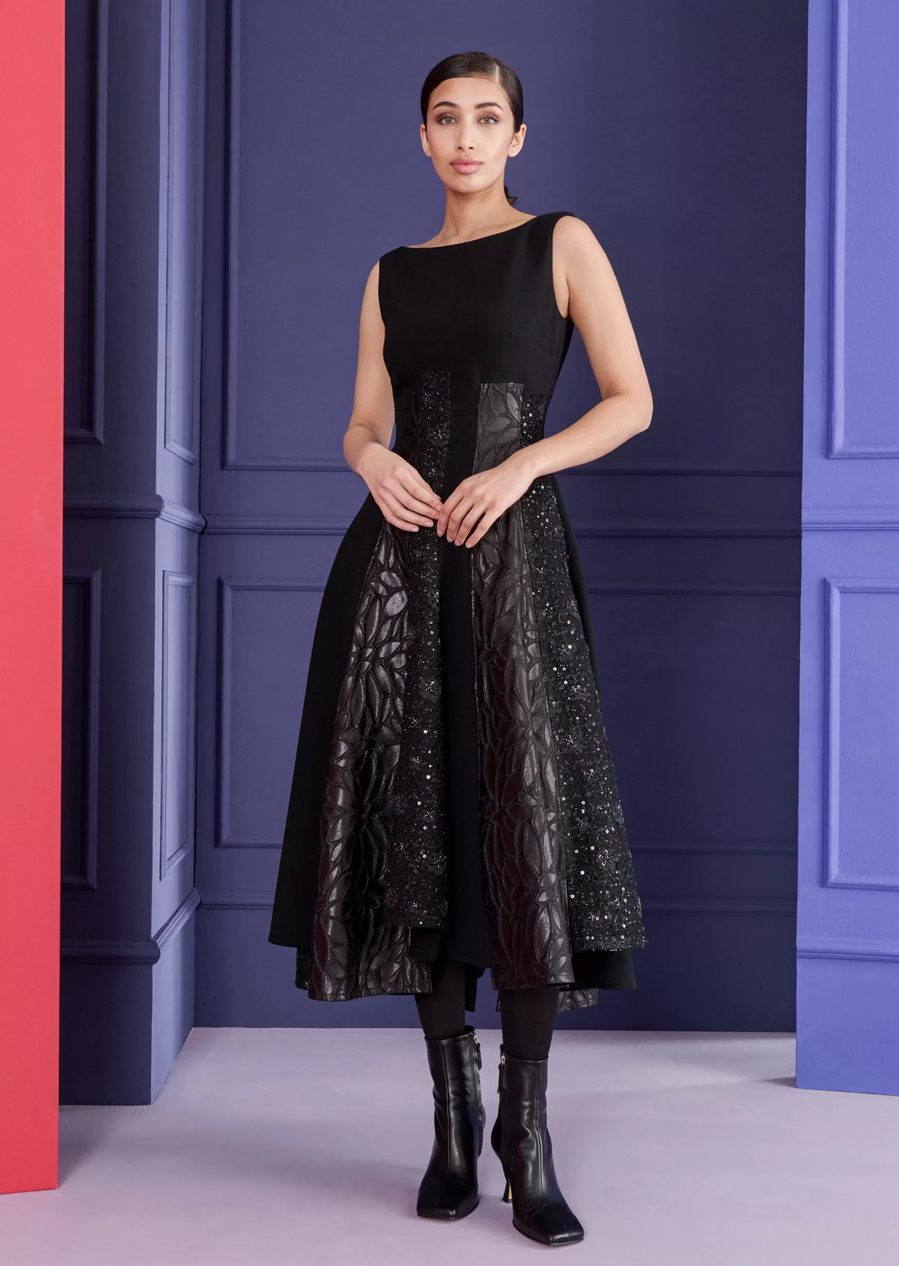 Best Sale Talbot Runhof Midikleid Foobar7 Schwarz