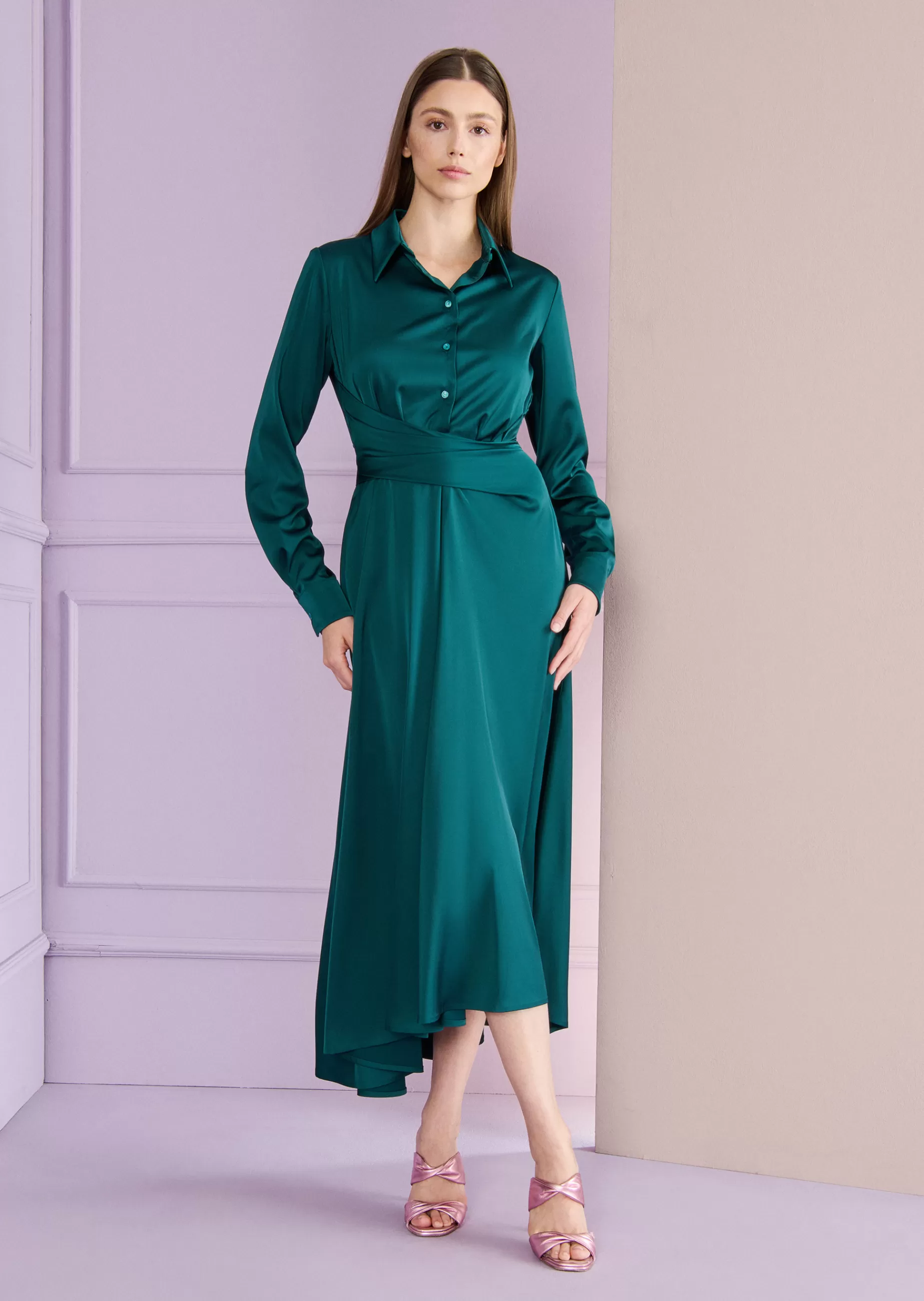Shop Talbot Runhof Midikleid Honneur2 Zypressegrün
