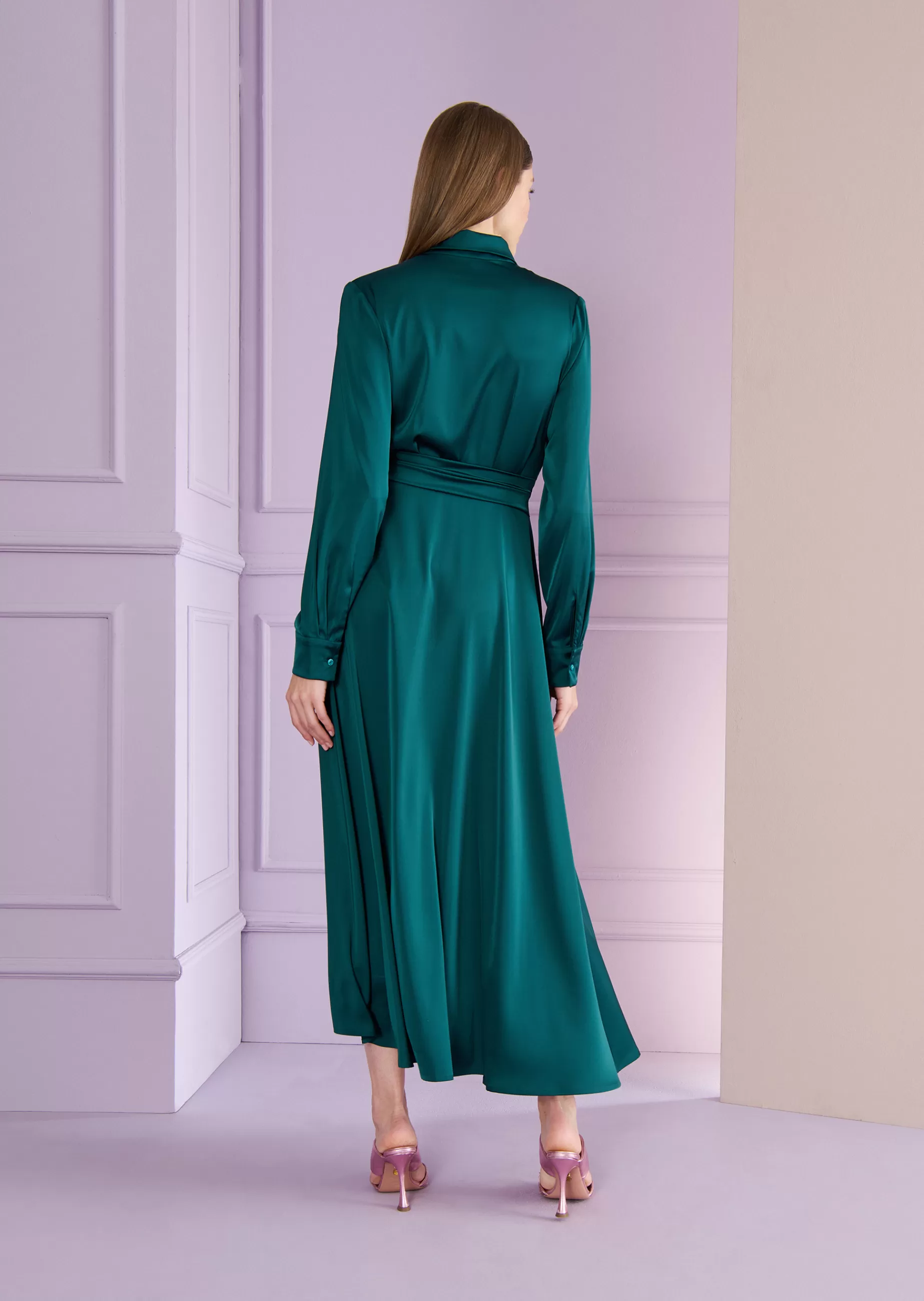 Shop Talbot Runhof Midikleid Honneur2 Zypressegrün