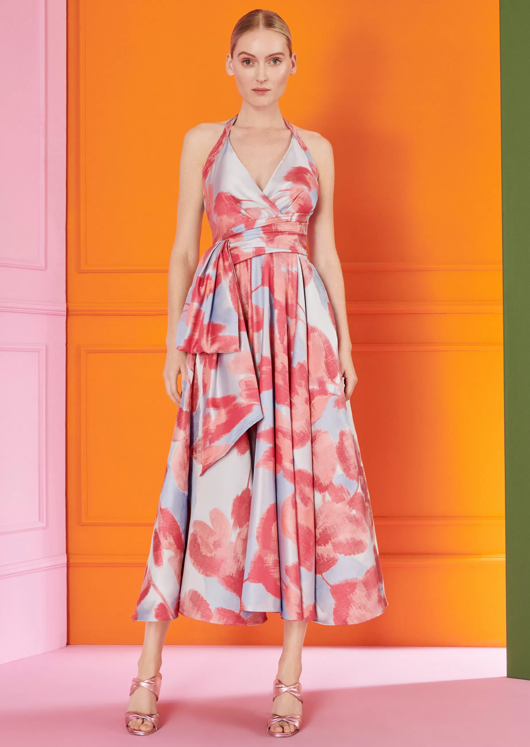 Outlet Talbot Runhof Midikleid Lombino2 Azaleapink