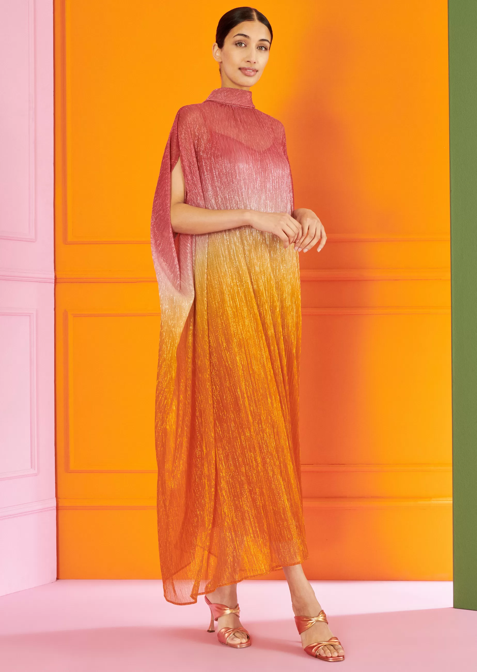 New Talbot Runhof Midikleid Loplop1 Orange
