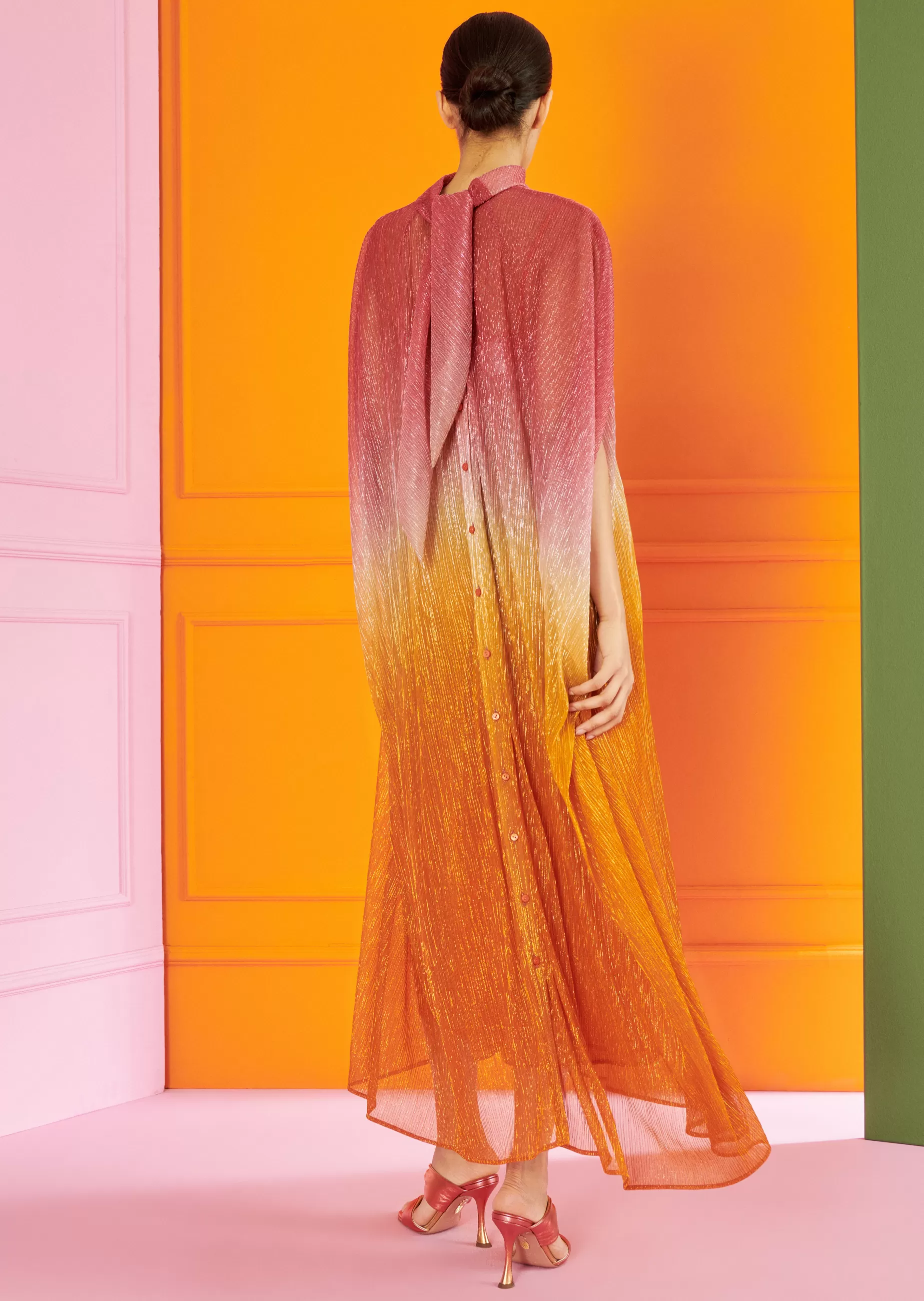 New Talbot Runhof Midikleid Loplop1 Orange
