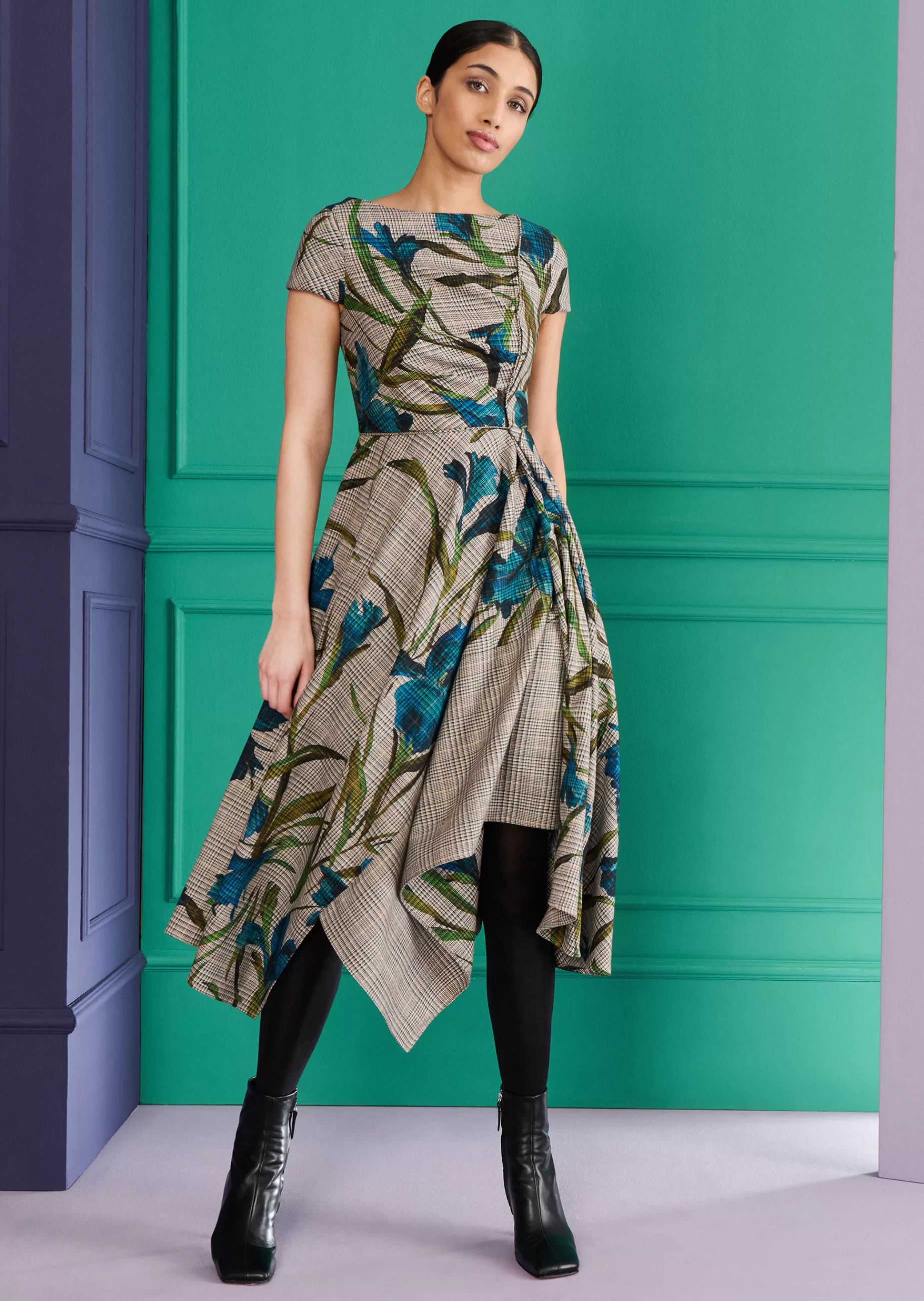 Hot Talbot Runhof Midikleid Moriyana1 Sand