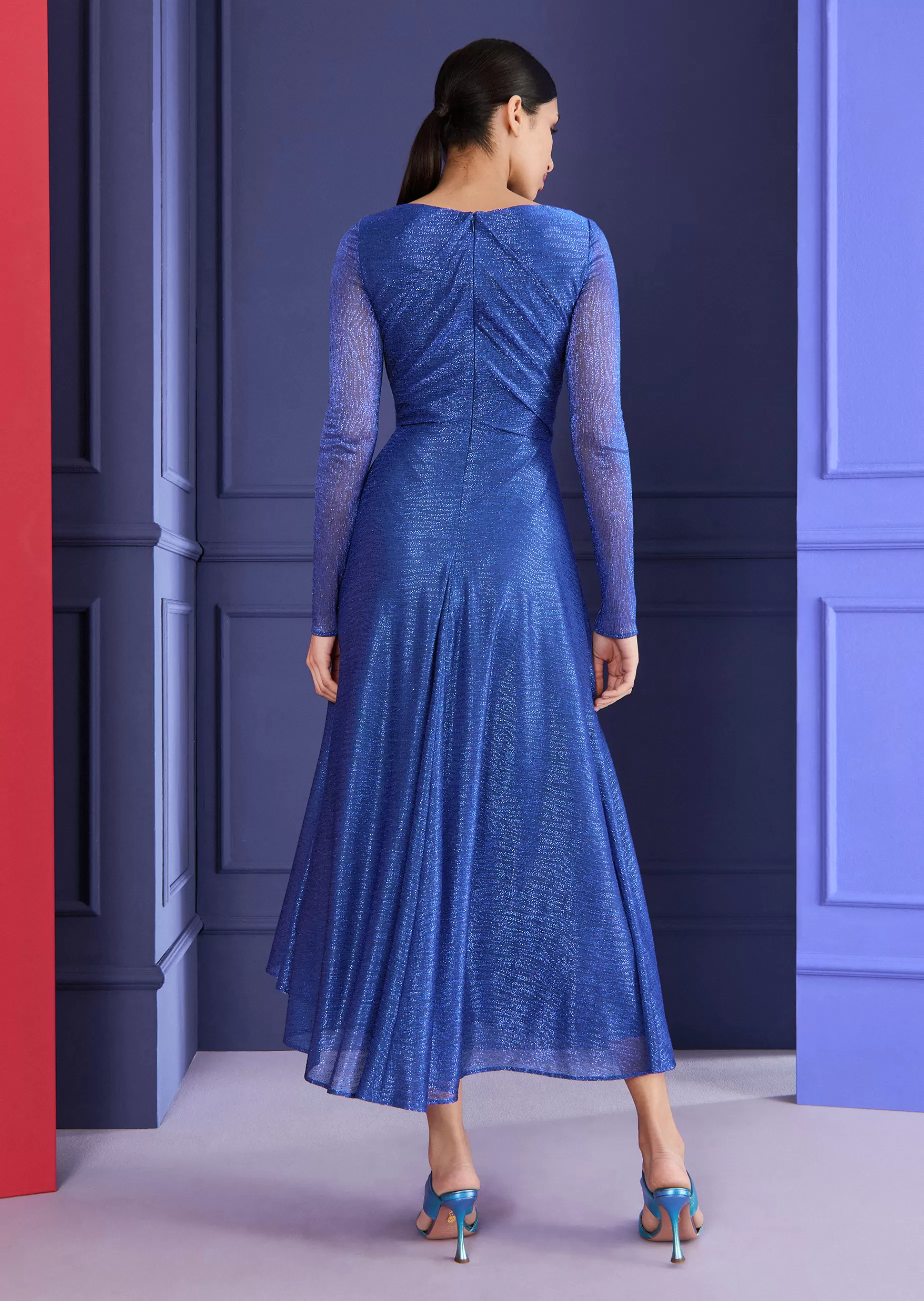 Best Talbot Runhof Midikleid Ross28 Electricblue