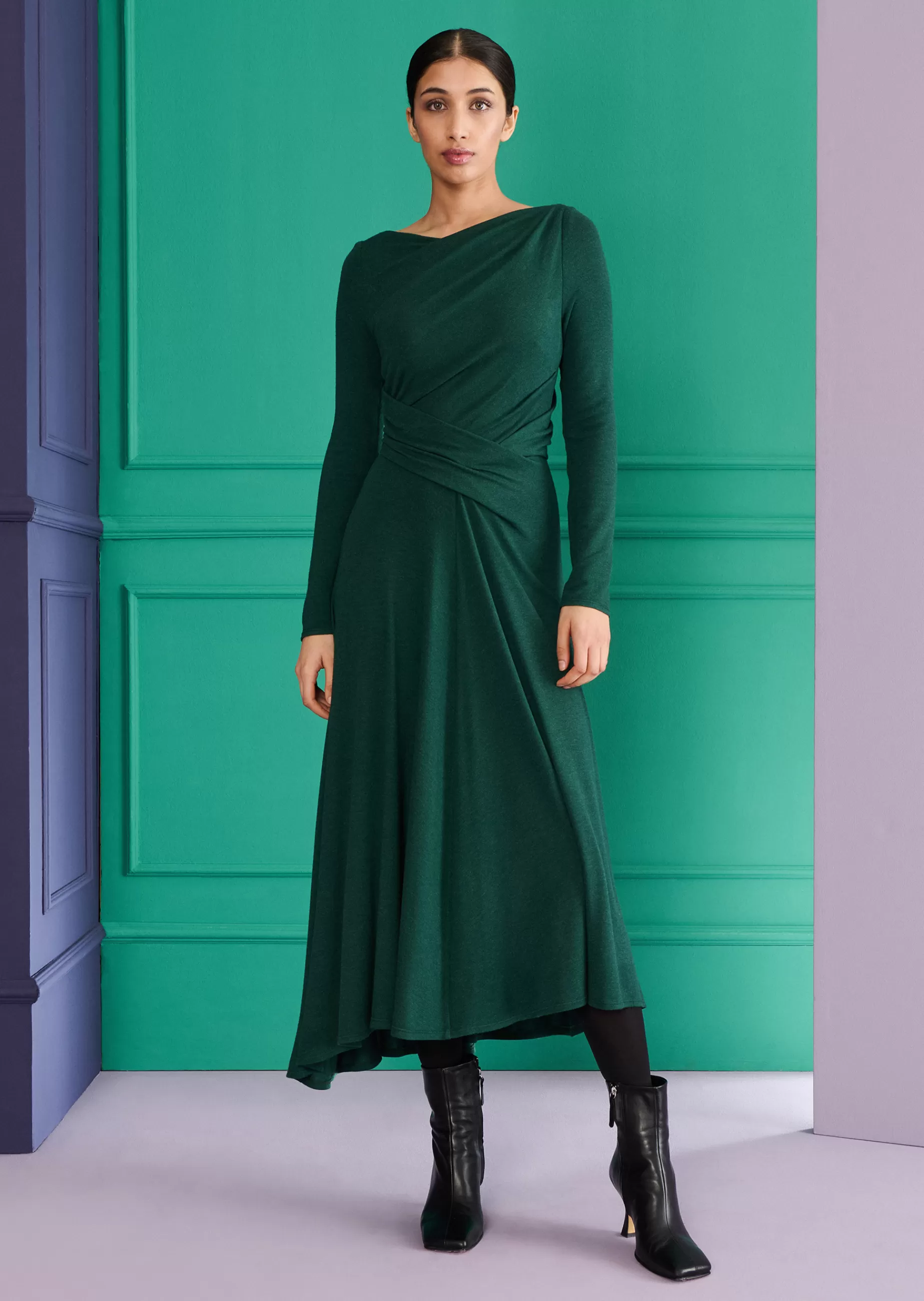 Discount Talbot Runhof Midikleid Ross31 Zypressegrün