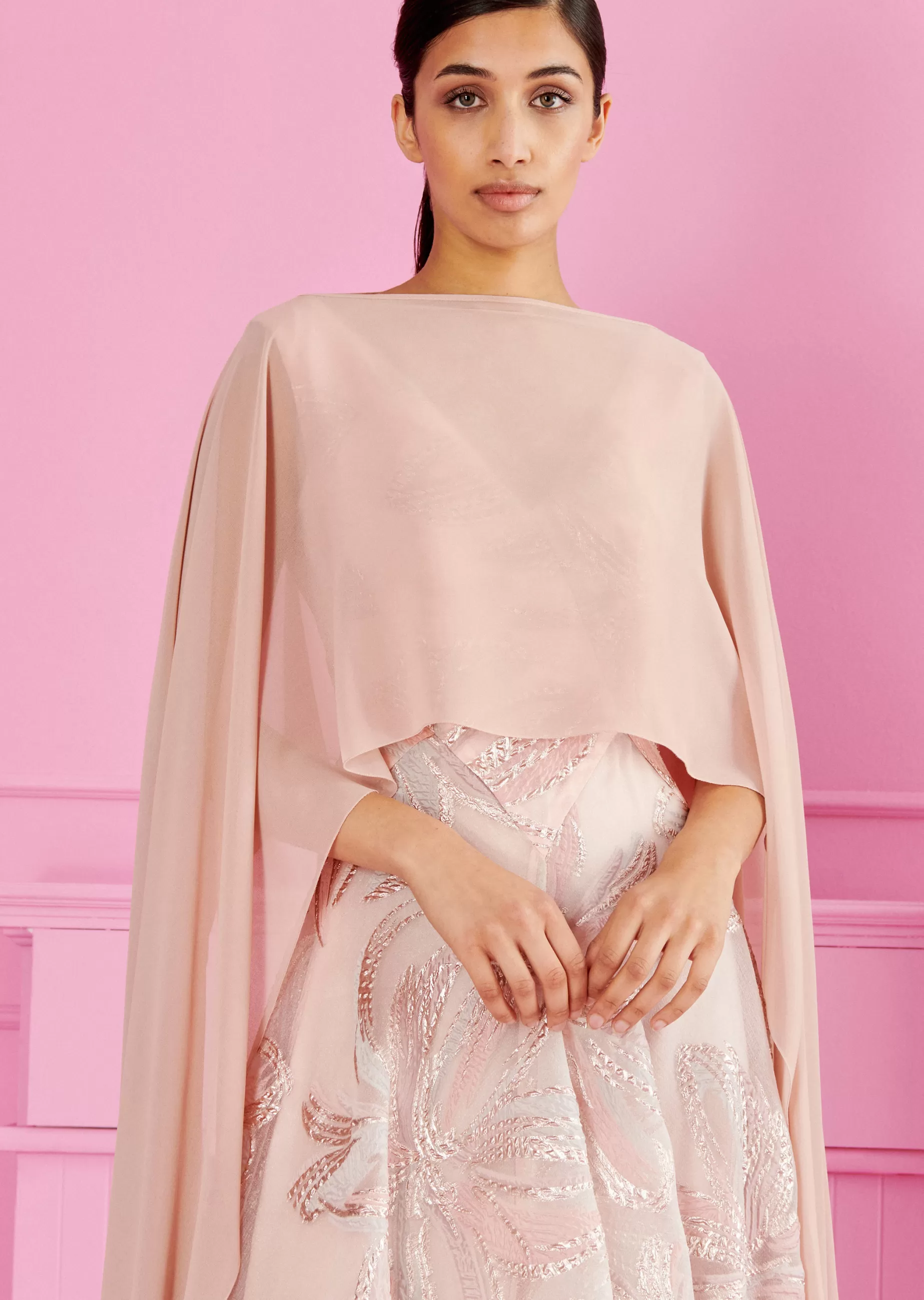 Hot Talbot Runhof Poncho Cia1 Marblerosa