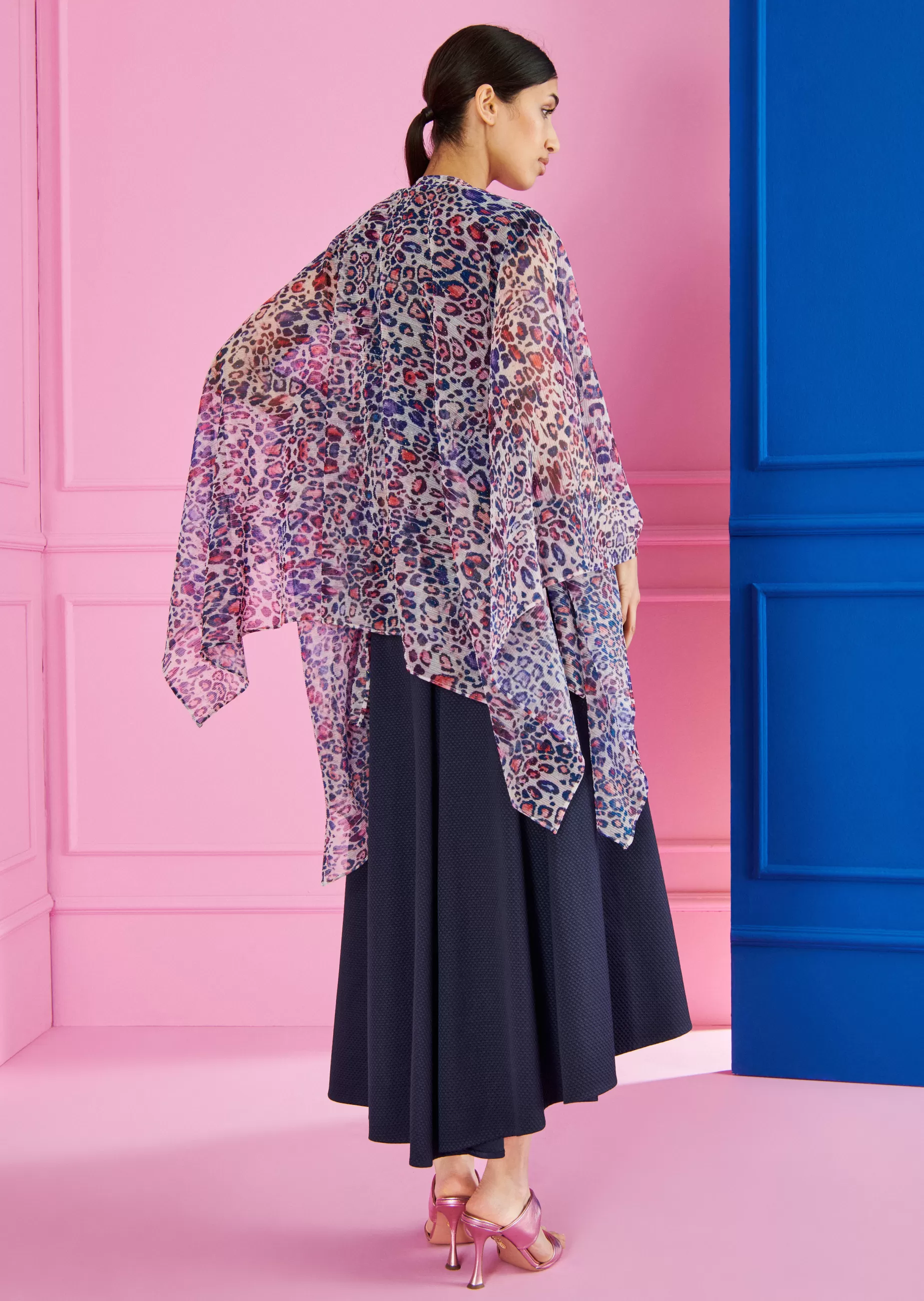 Online Talbot Runhof Poncho Hint5 Fuchsia