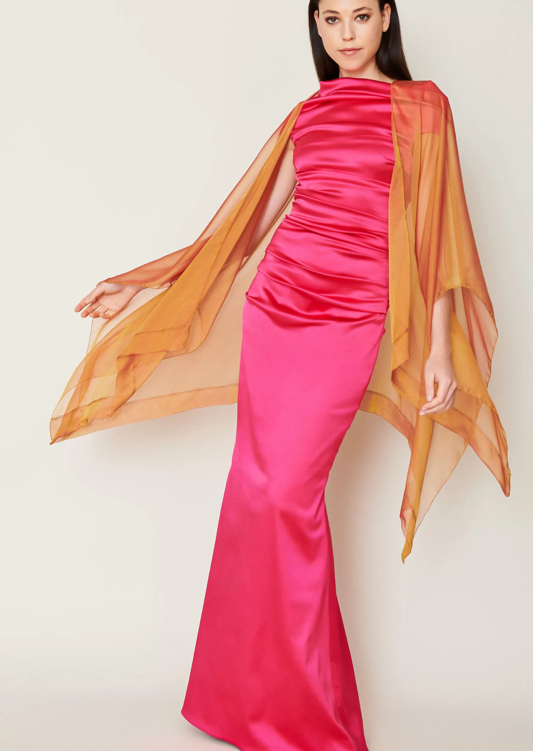 Online Talbot Runhof Stola Hint11 Tangerineorange