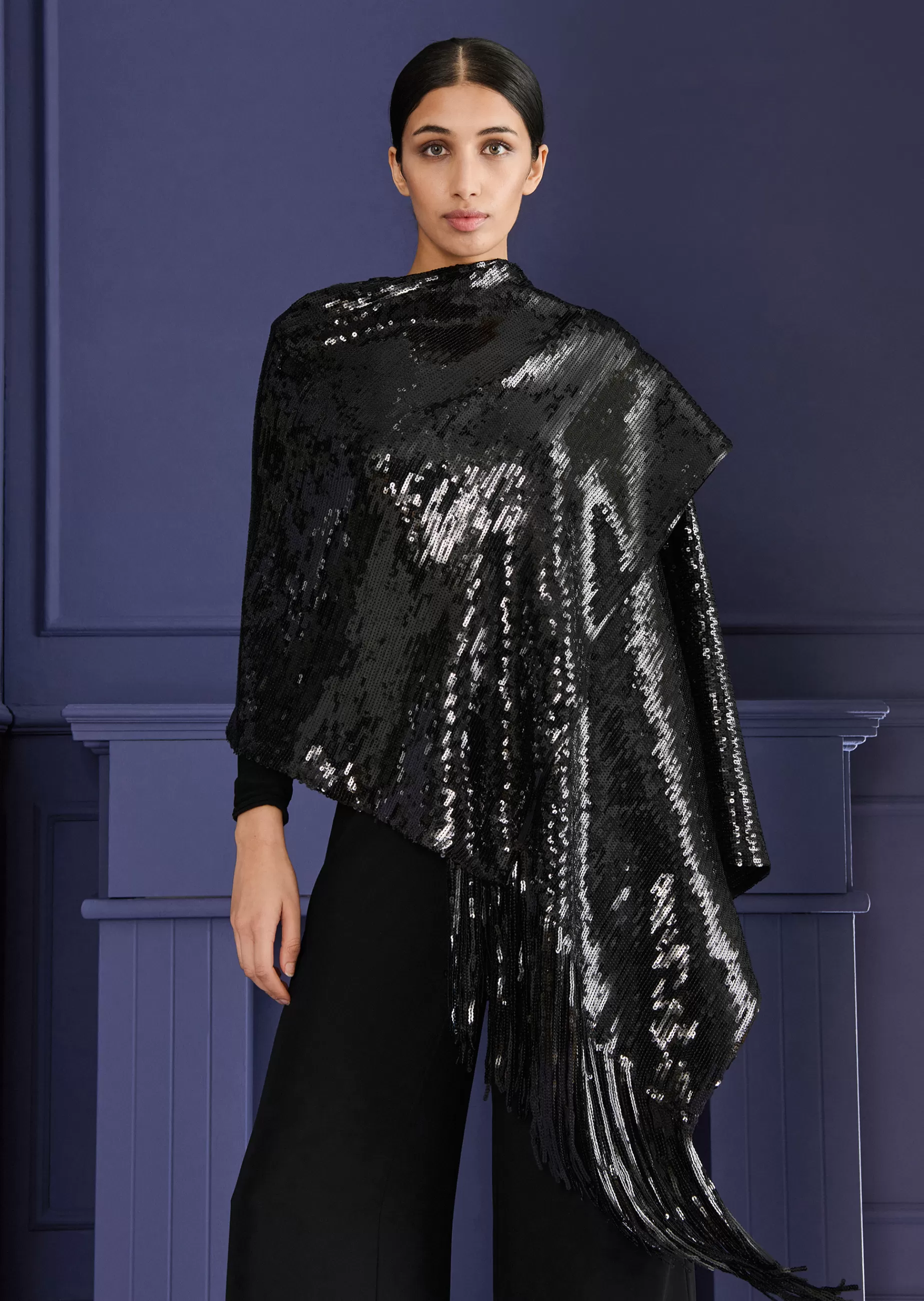 Store Talbot Runhof Stola Hint21 Schwarz