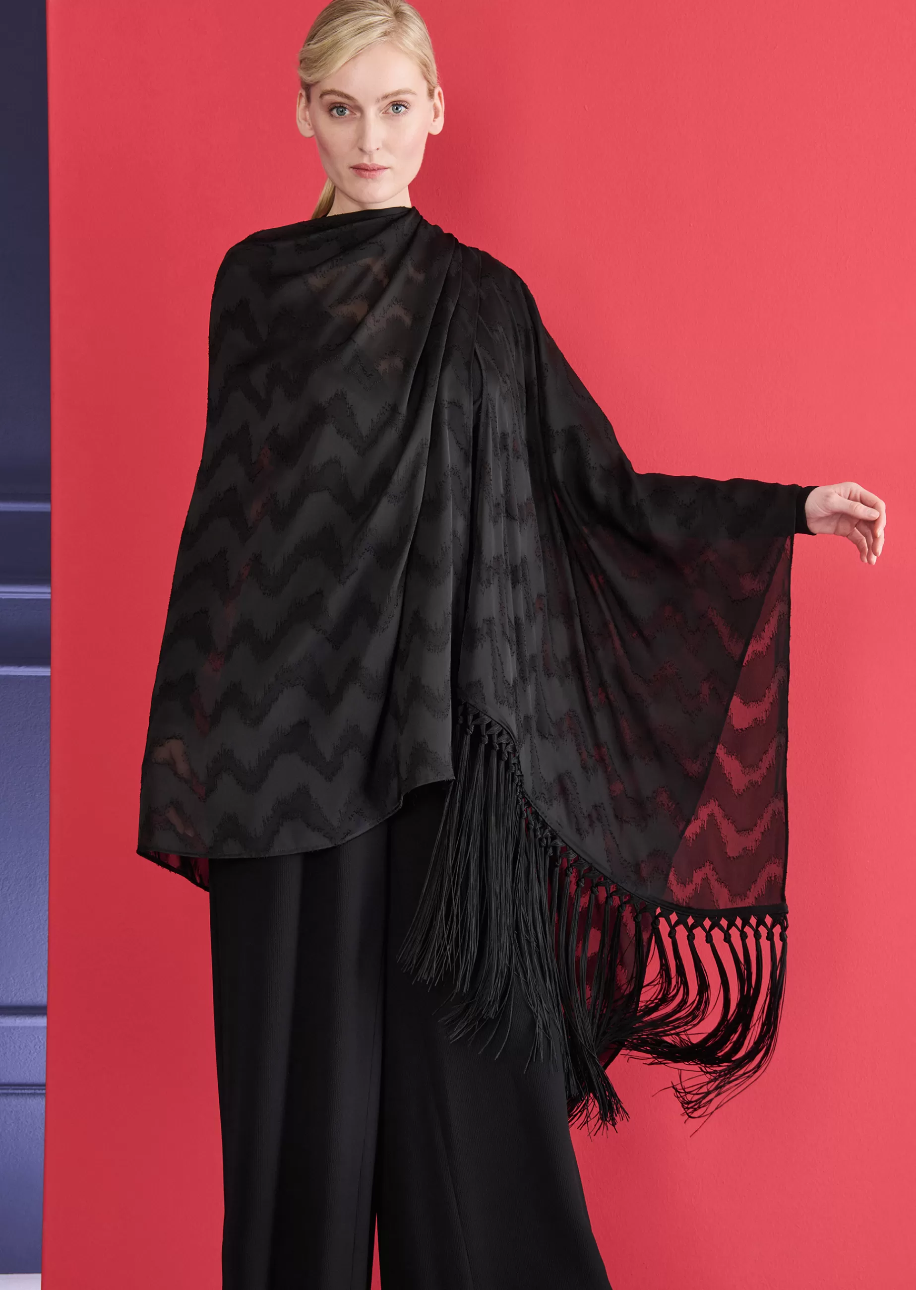 Hot Talbot Runhof Stola Hint22 Schwarz