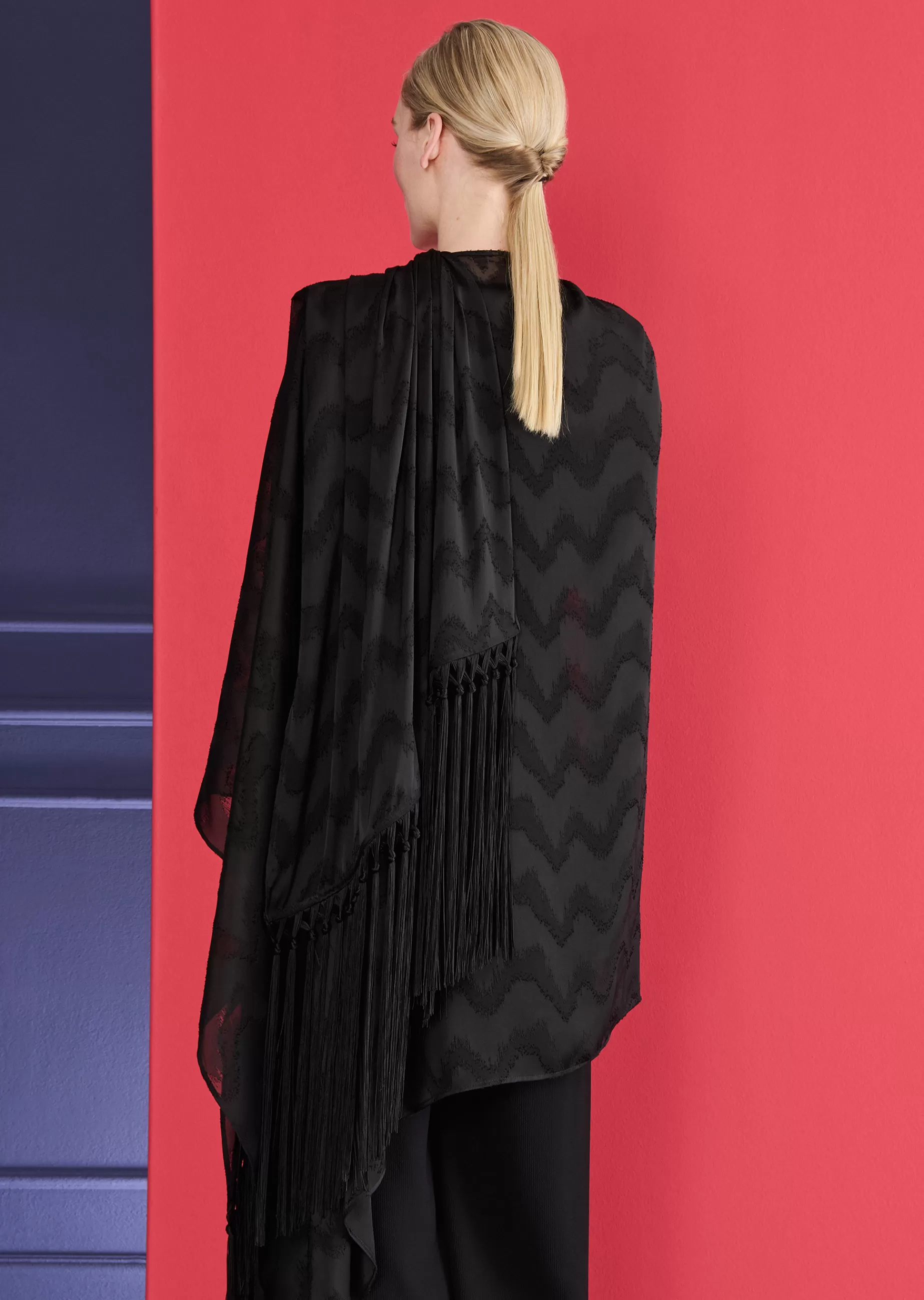 Hot Talbot Runhof Stola Hint22 Schwarz