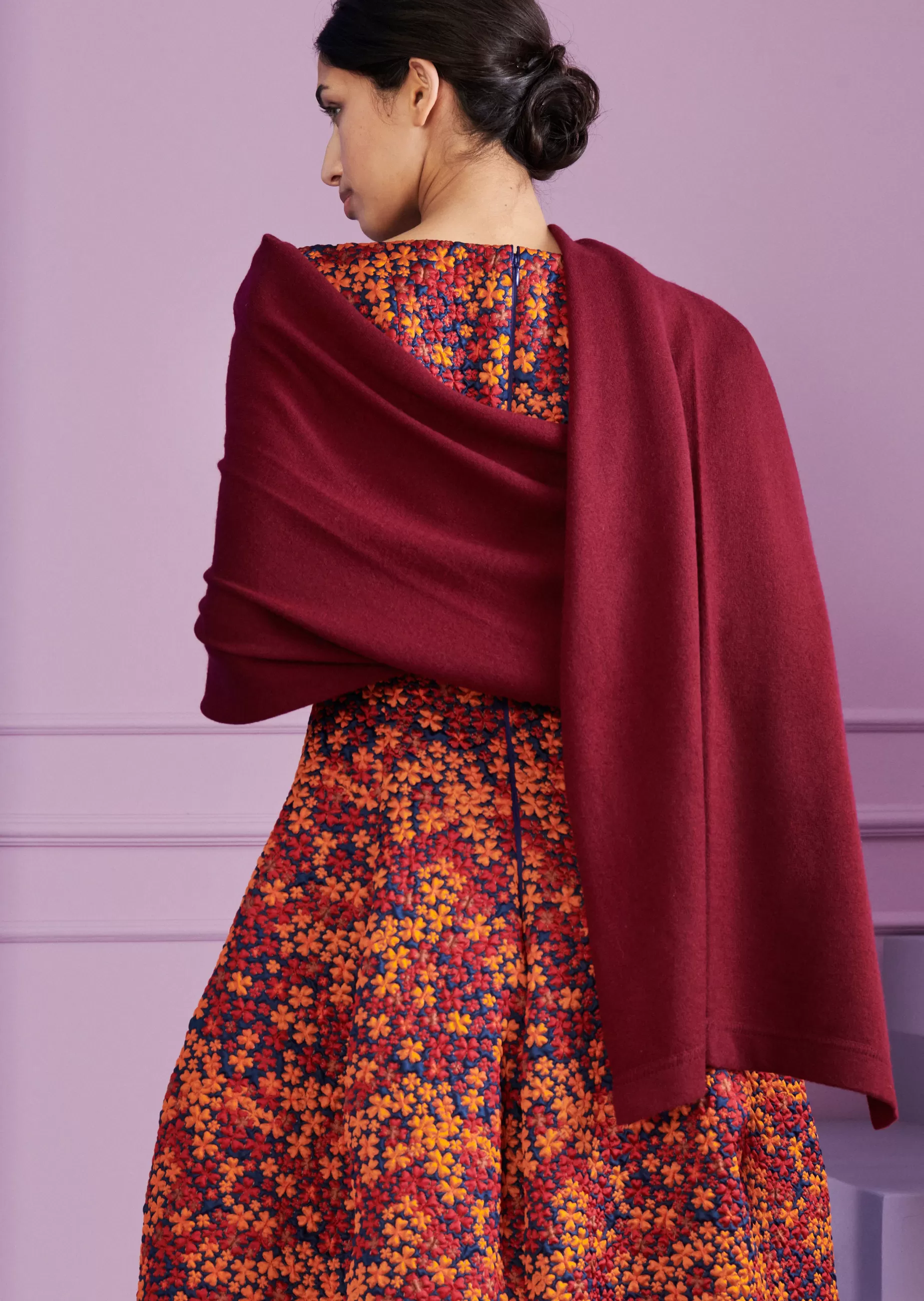 Store Talbot Runhof Stola Kasha1 Burgundyred