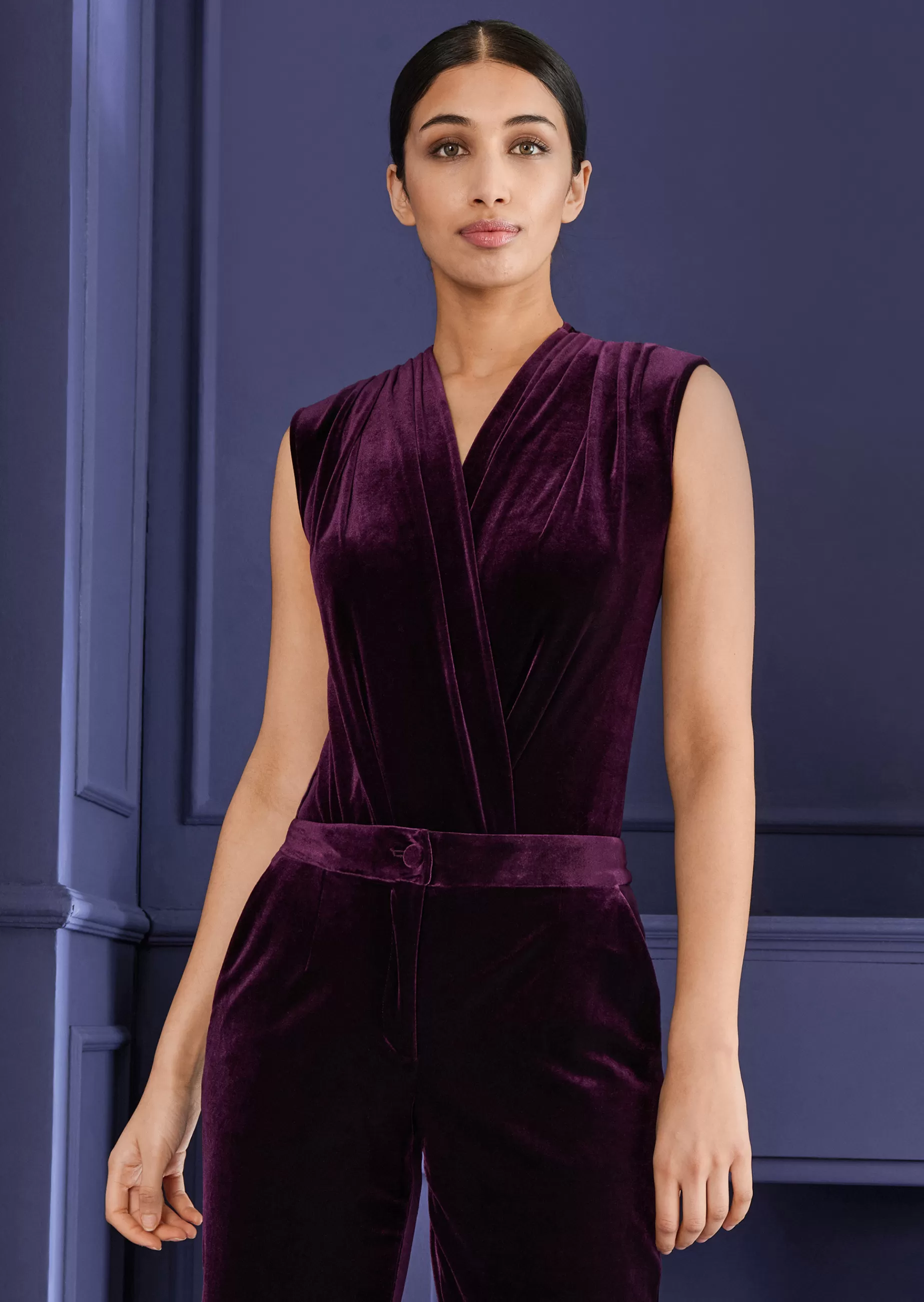 Online Talbot Runhof Top Bay10 Aubergine