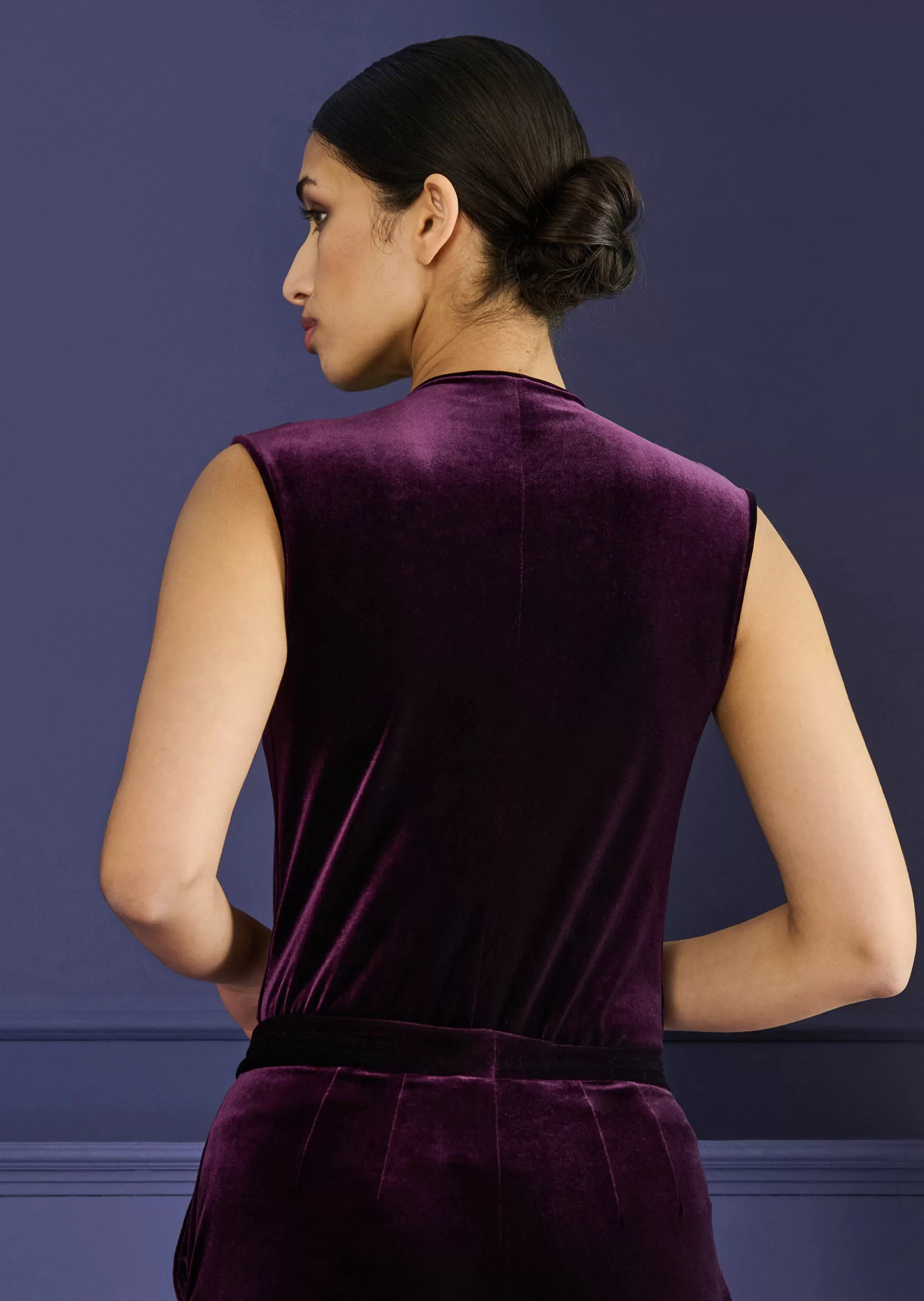Online Talbot Runhof Top Bay10 Aubergine