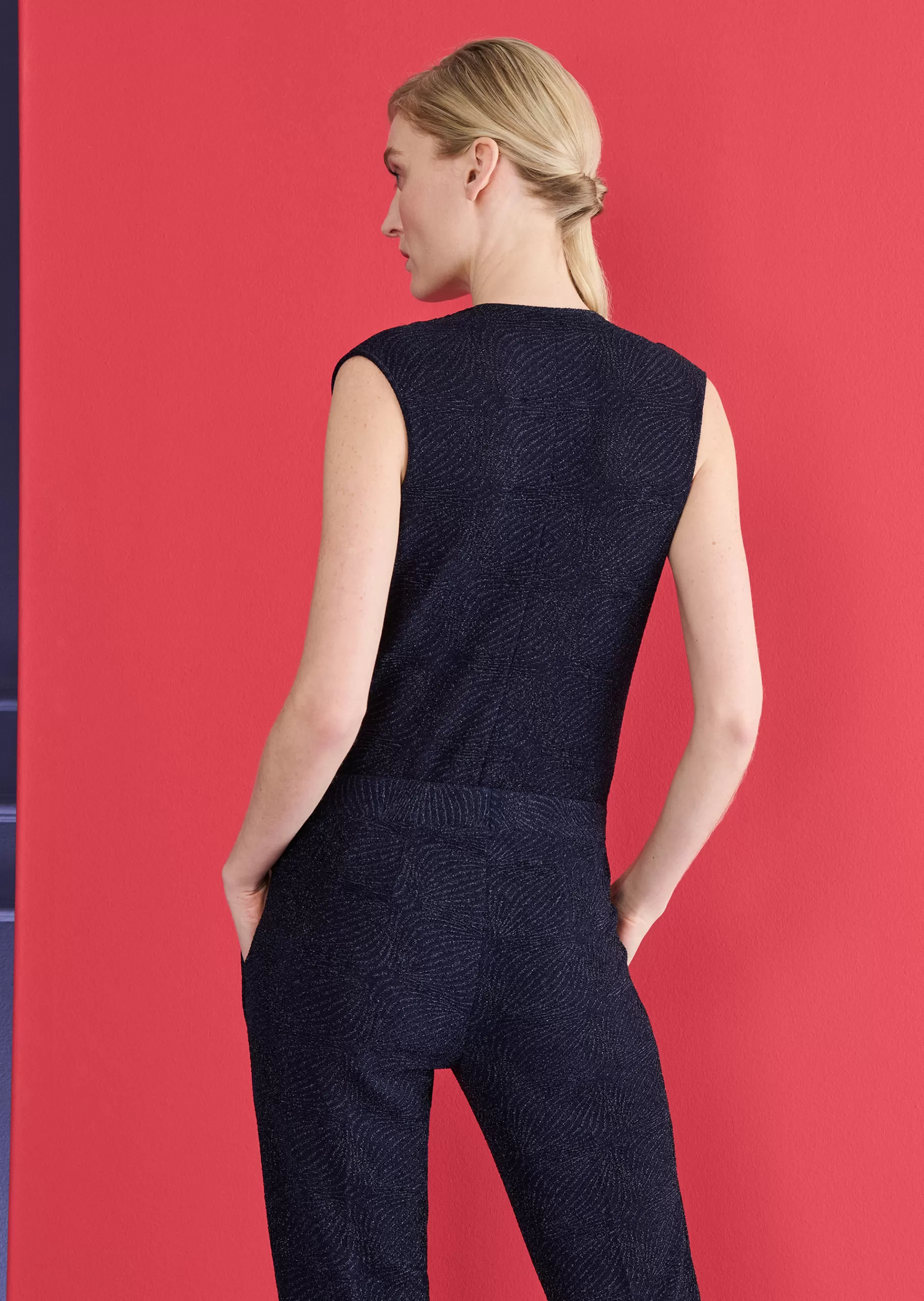 Online Talbot Runhof Top Bay1 Marineblau