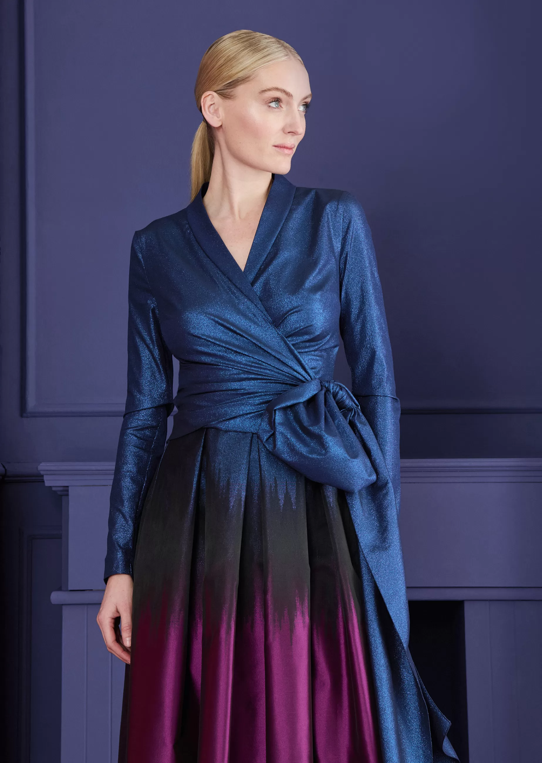 Fashion Talbot Runhof Top Naxos2 Majesticblau