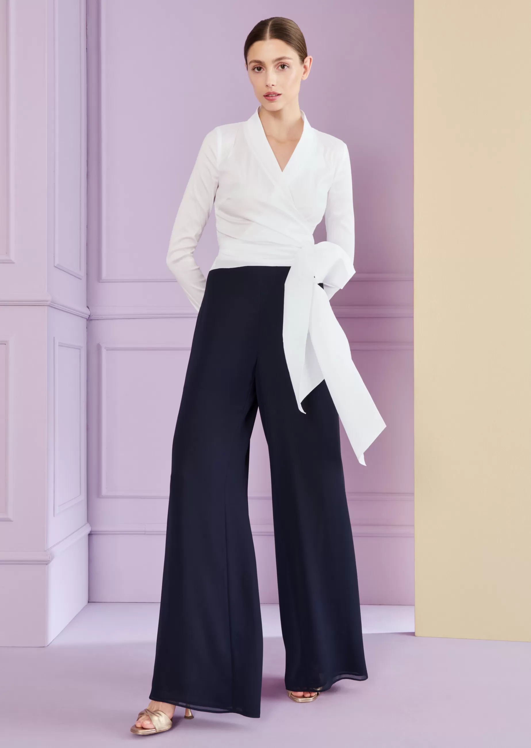 New Talbot Runhof Wickelbluse Naxos1 Weiß